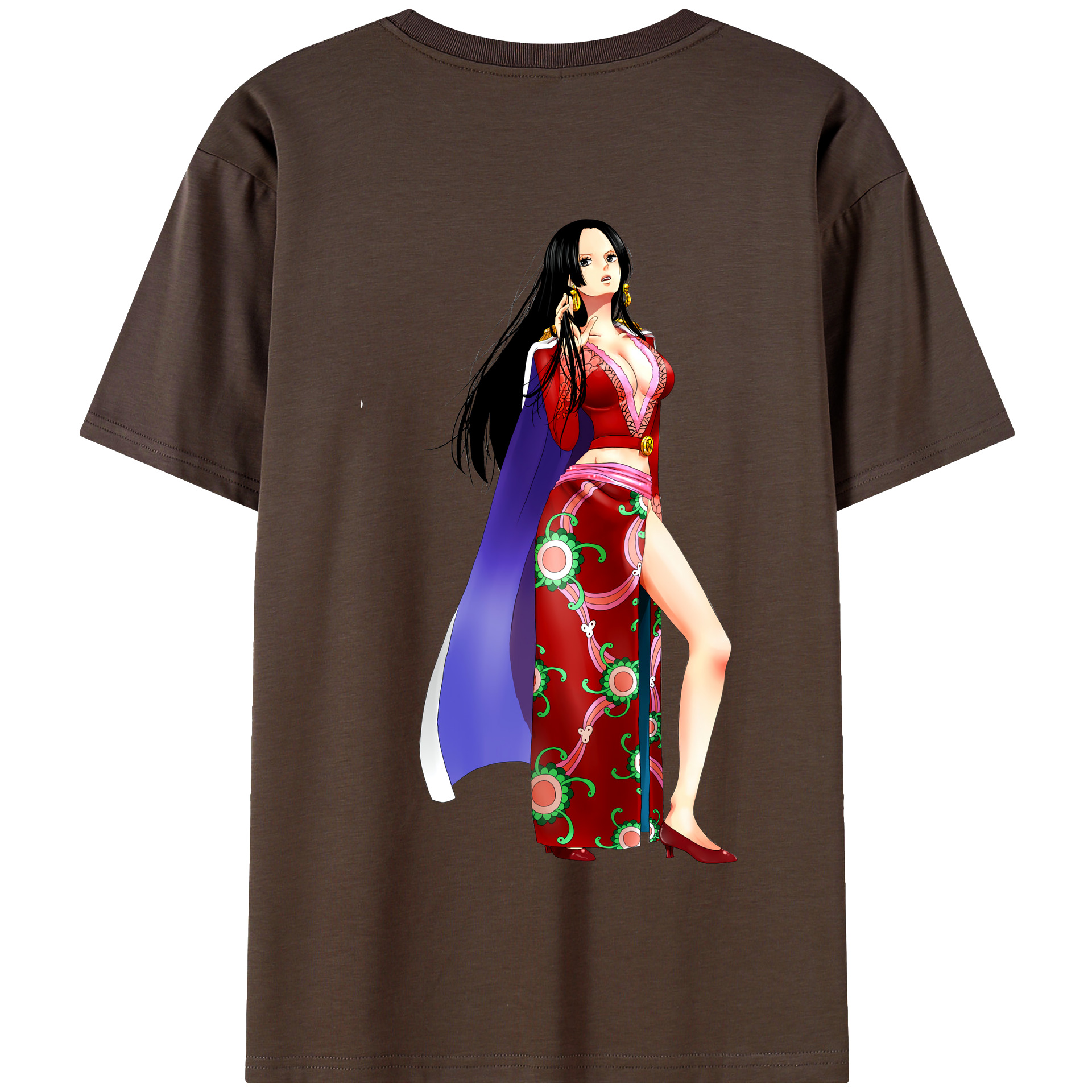 ワンピース ボア・ハンコック ONE PIECE Boa·Hancock 綿100％半袖Tシャツ（背面プリント）
