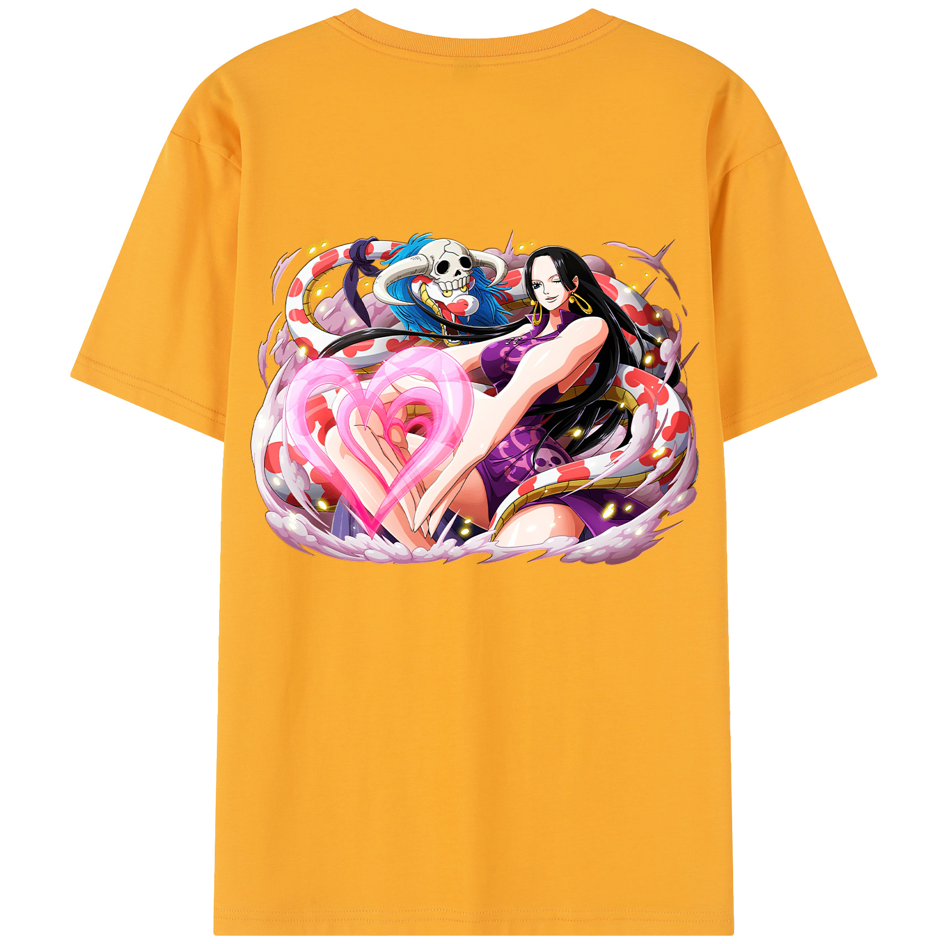 ワンピース ボア・ハンコック ONE PIECE Boa·Hancock 綿100％半袖Tシャツ（背面プリント）