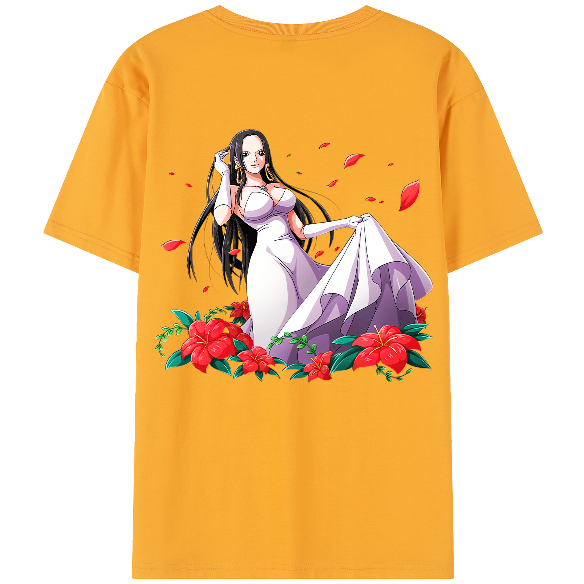 ワンピース ボア・ハンコック ONE PIECE Boa·Hancock 綿100％半袖Tシャツ（背面プリント）