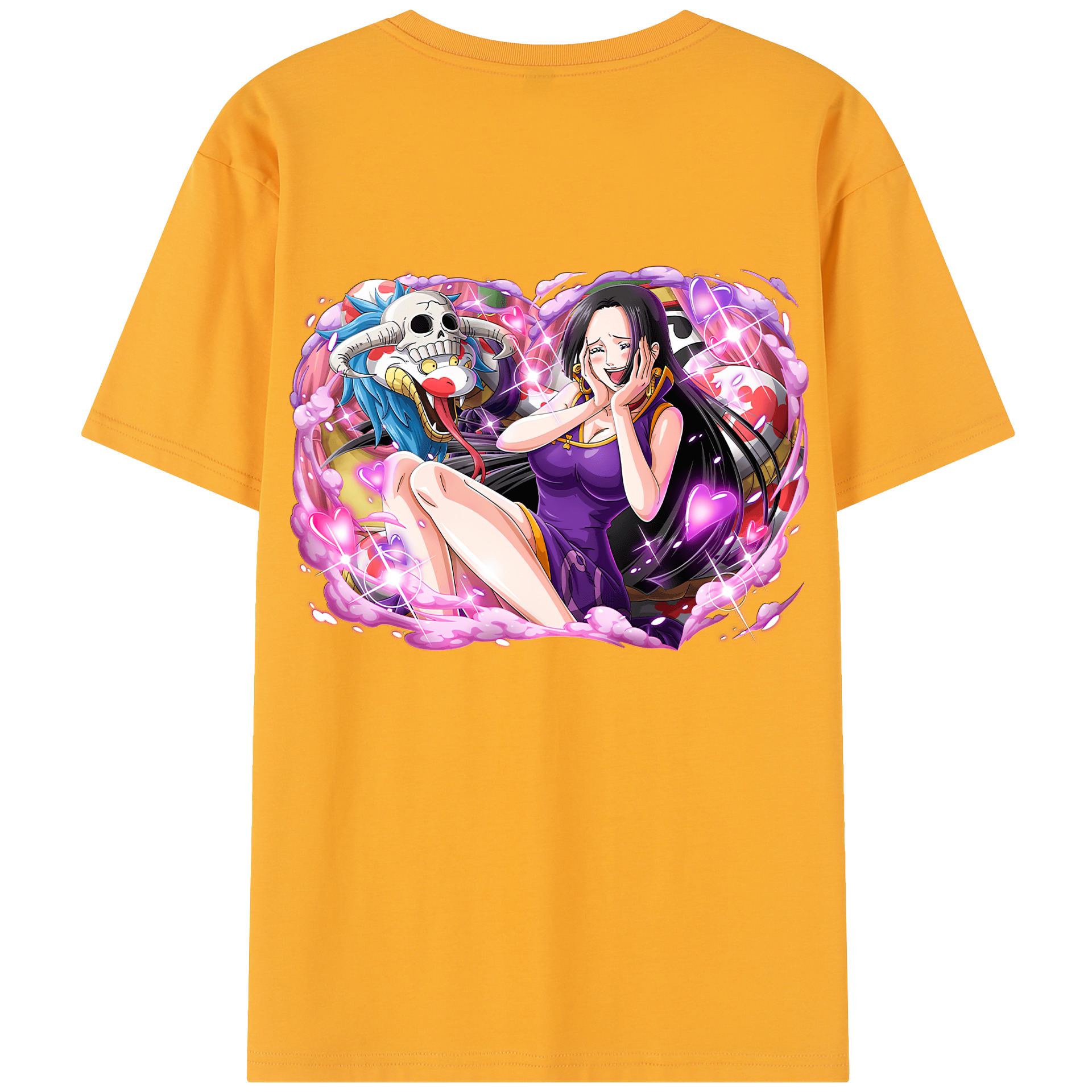 ワンピース ボア・ハンコック ONE PIECE Boa·Hancock 綿100％半袖Tシャツ（背面プリント）