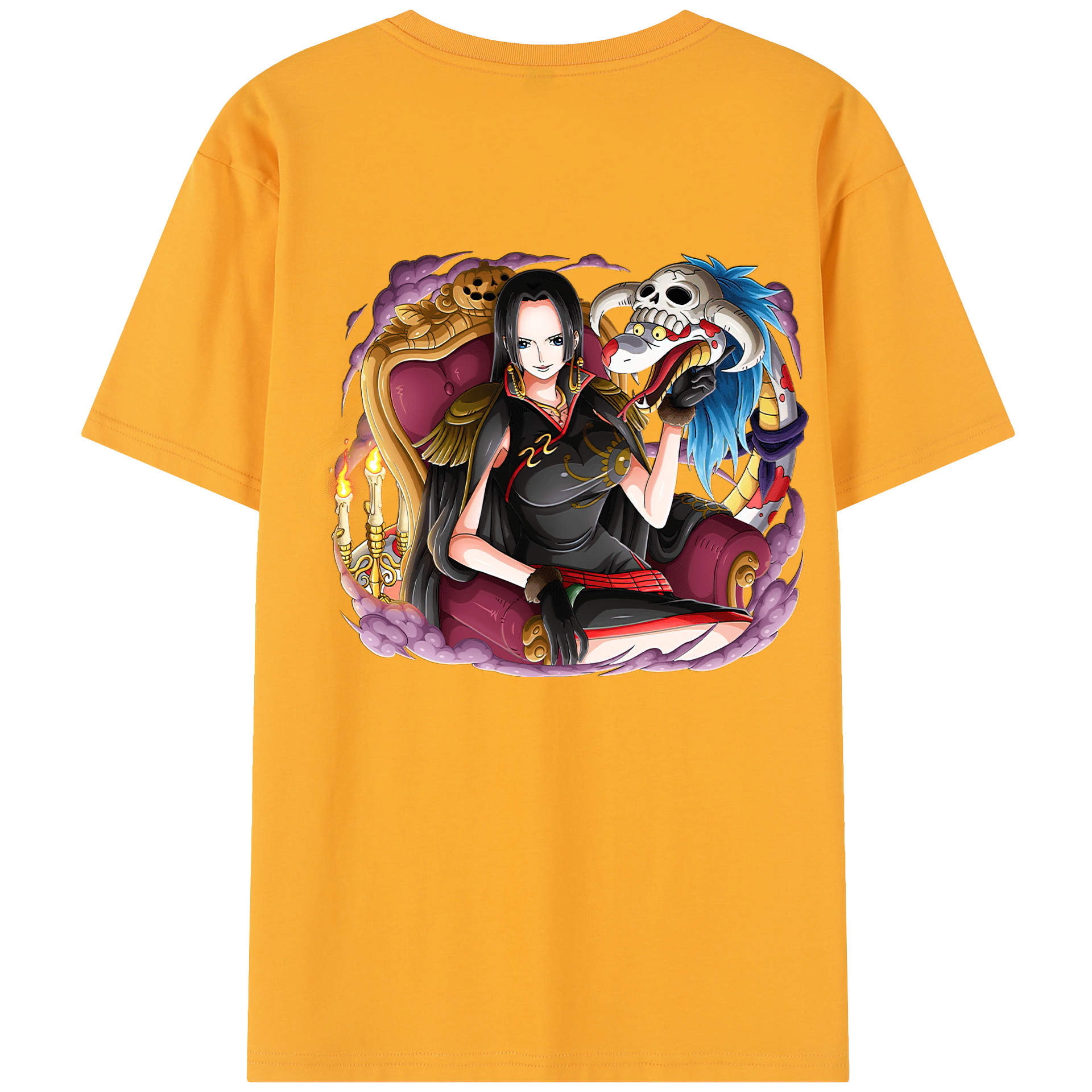 ワンピース ボア・ハンコック ONE PIECE Boa·Hancock 綿100％半袖Tシャツ（背面プリント）