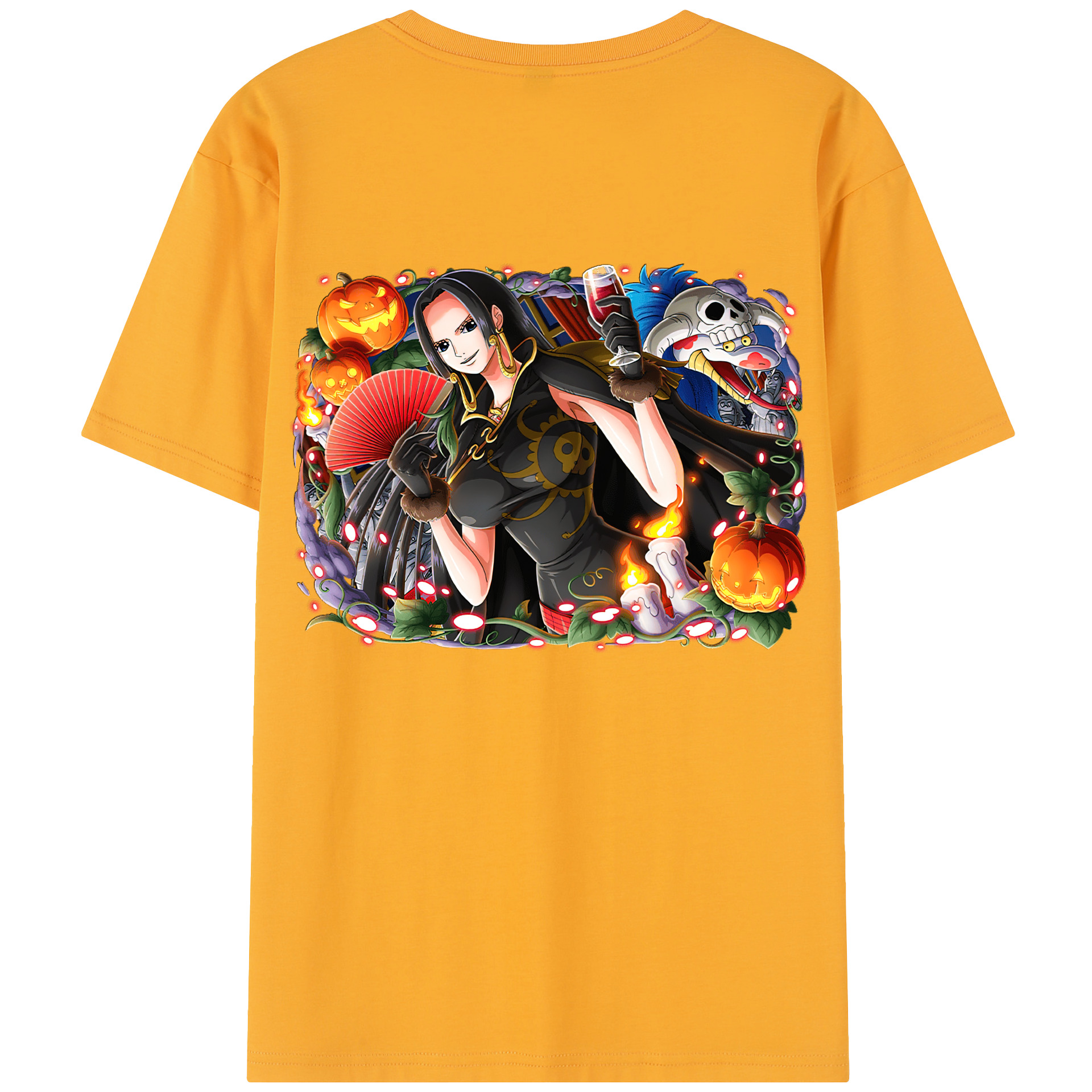 ワンピース ボア・ハンコック ONE PIECE Boa·Hancock 綿100％半袖Tシャツ（背面プリント）