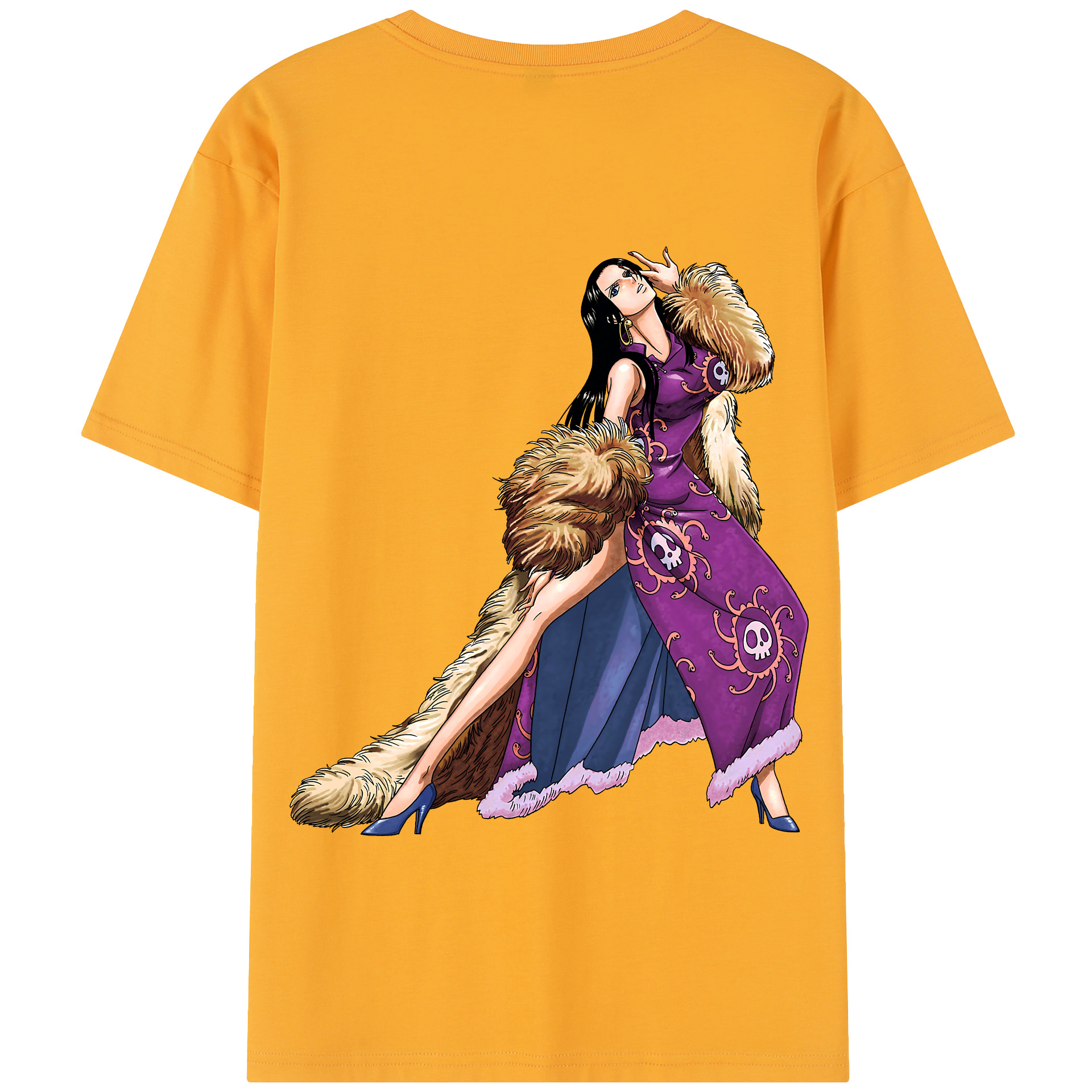 ワンピース ボア・ハンコック ONE PIECE Boa·Hancock 綿100％半袖Tシャツ（背面プリント）