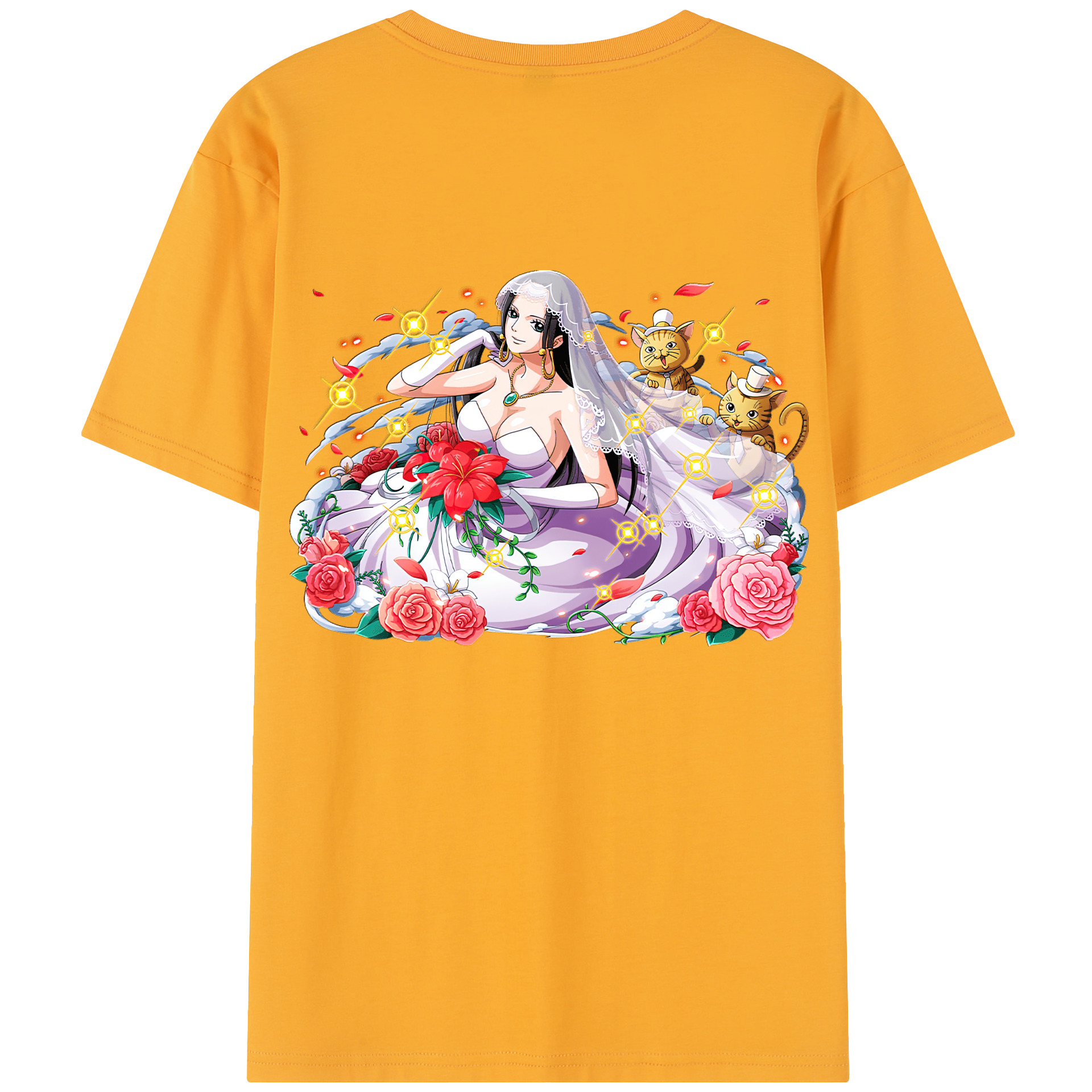 ワンピース ボア・ハンコック ONE PIECE Boa·Hancock 綿100％半袖Tシャツ（背面プリント）