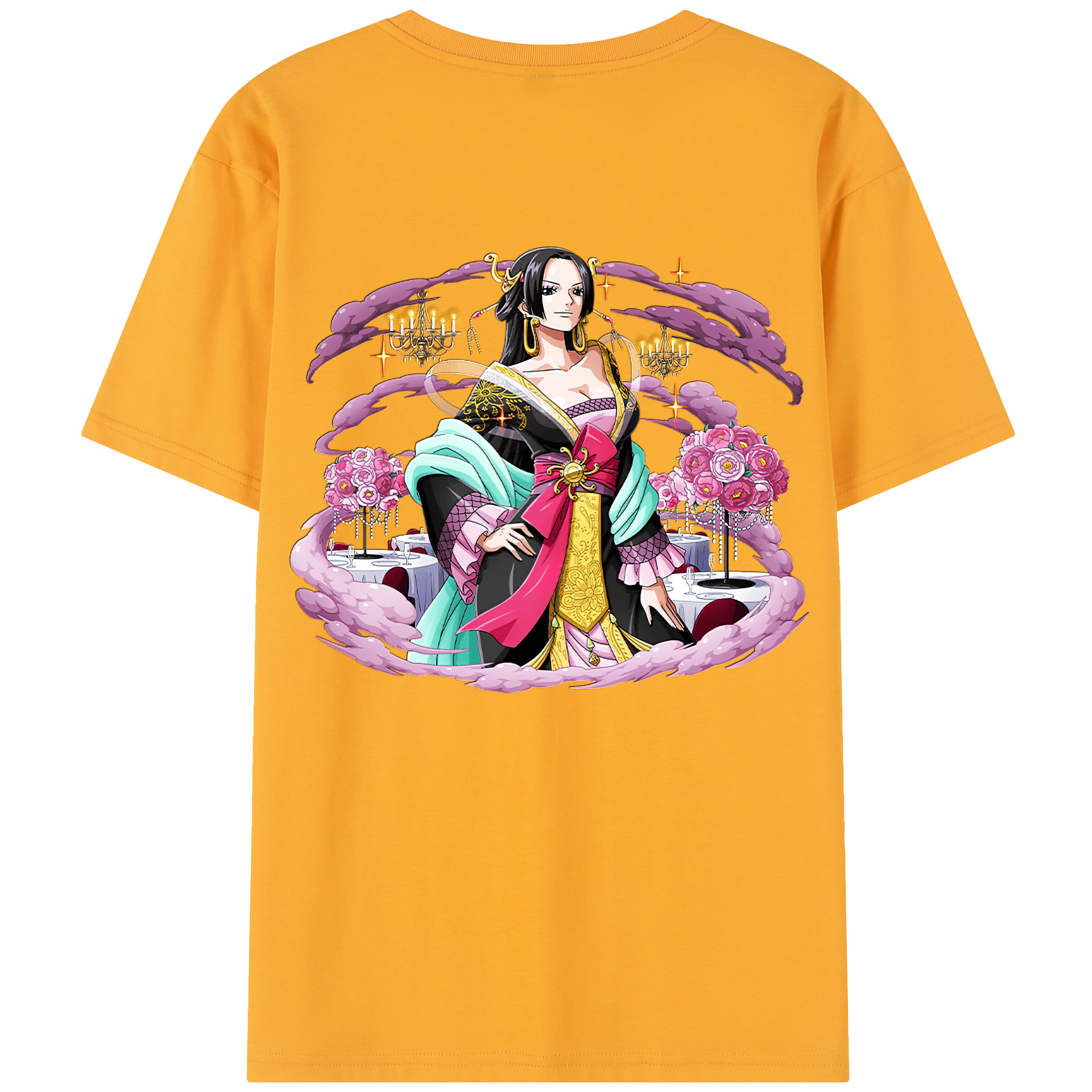 ワンピース ボア・ハンコック ONE PIECE Boa·Hancock 綿100％半袖Tシャツ（背面プリント）