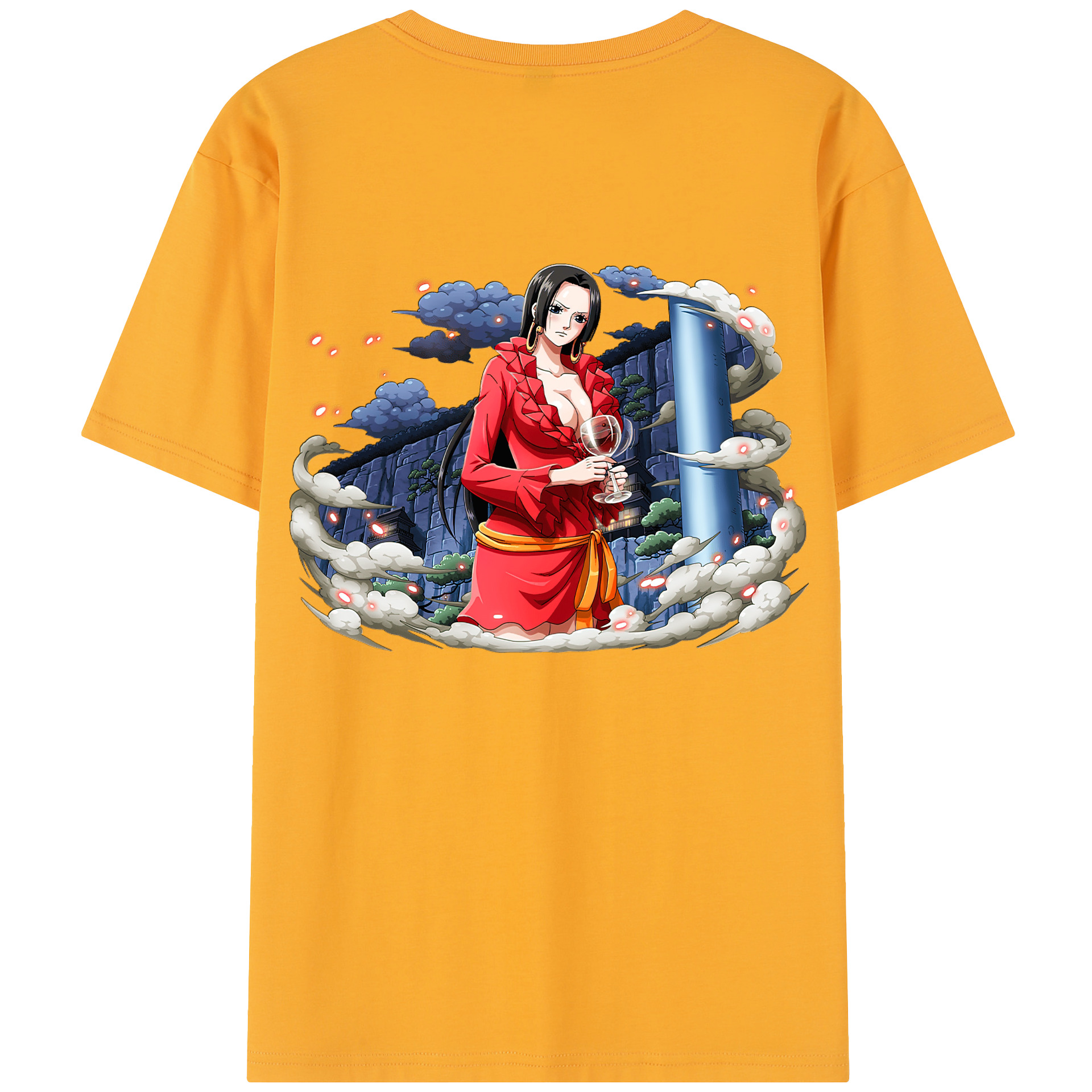 ワンピース ボア・ハンコック ONE PIECE Boa·Hancock 綿100％半袖Tシャツ（背面プリント）