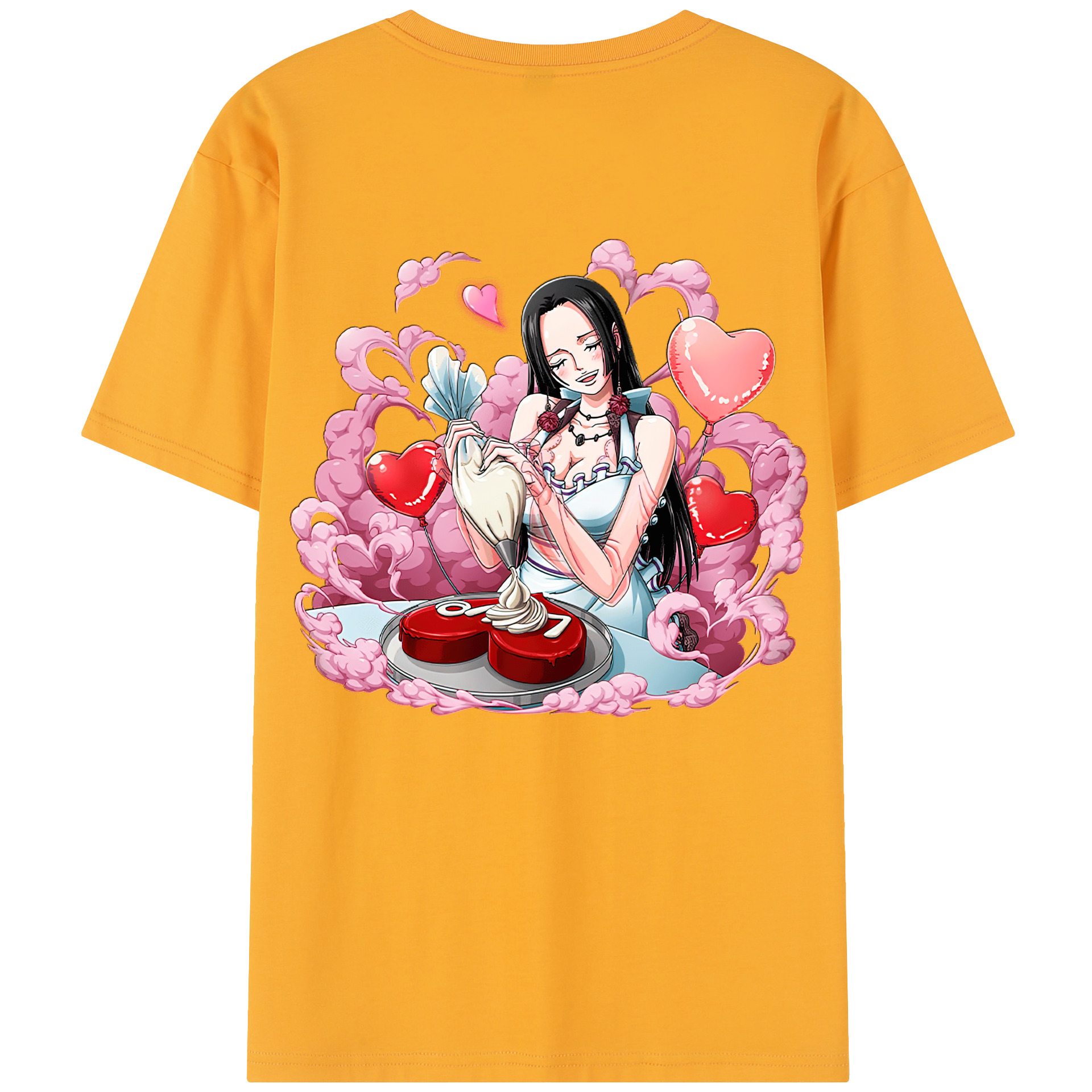 ワンピース ボア・ハンコック ONE PIECE Boa·Hancock 綿100％半袖Tシャツ（背面プリント）