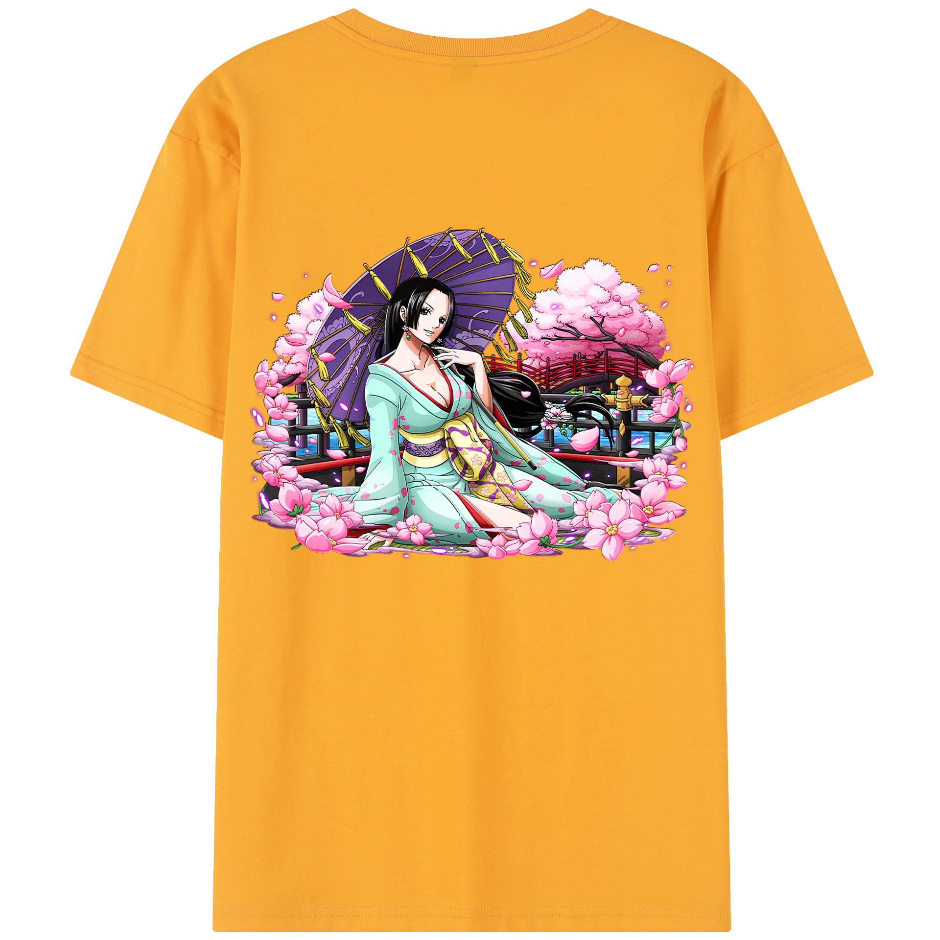 ワンピース ボア・ハンコック ONE PIECE Boa·Hancock 綿100％半袖Tシャツ（背面プリント）