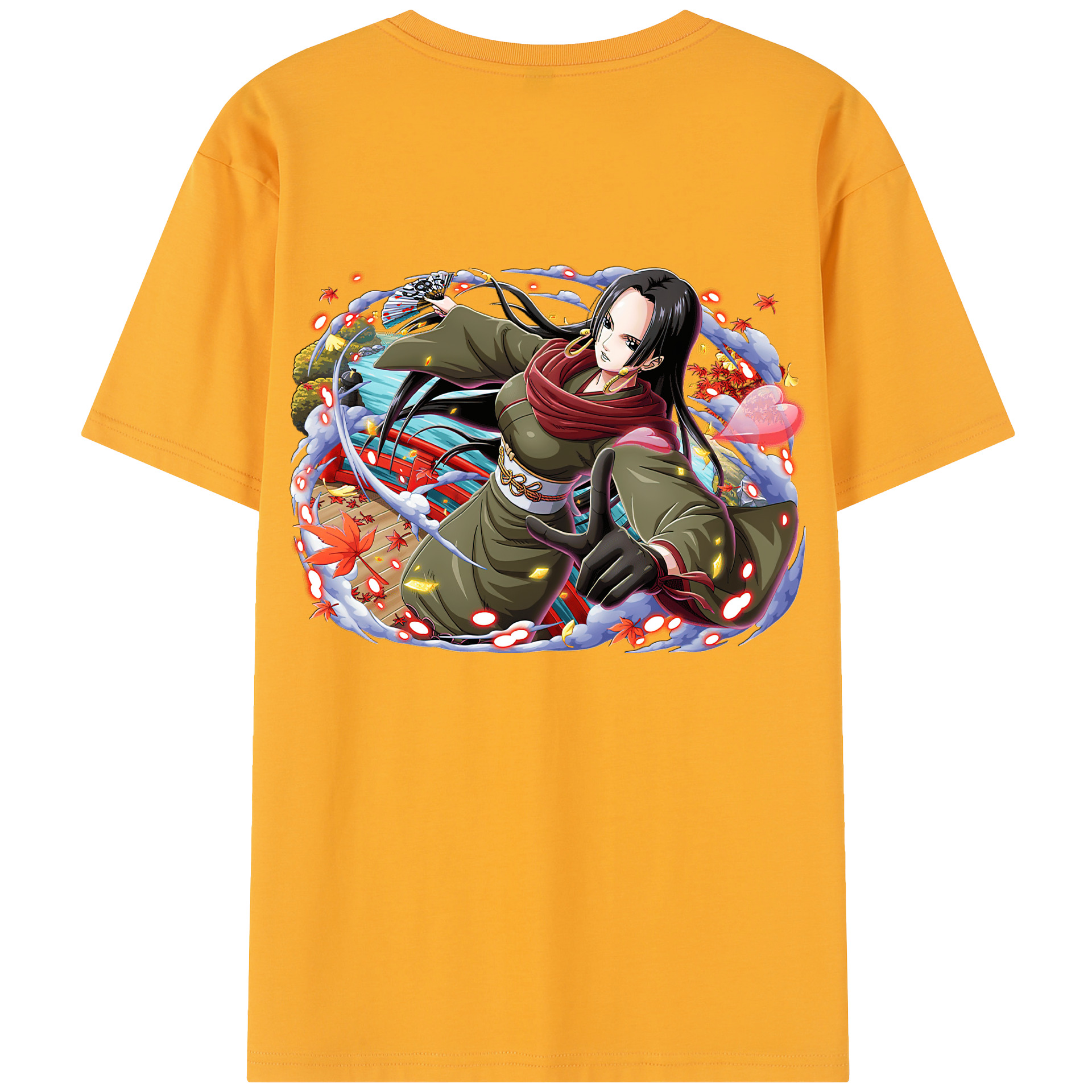 ワンピース ボア・ハンコック ONE PIECE Boa·Hancock 綿100％半袖Tシャツ（背面プリント）