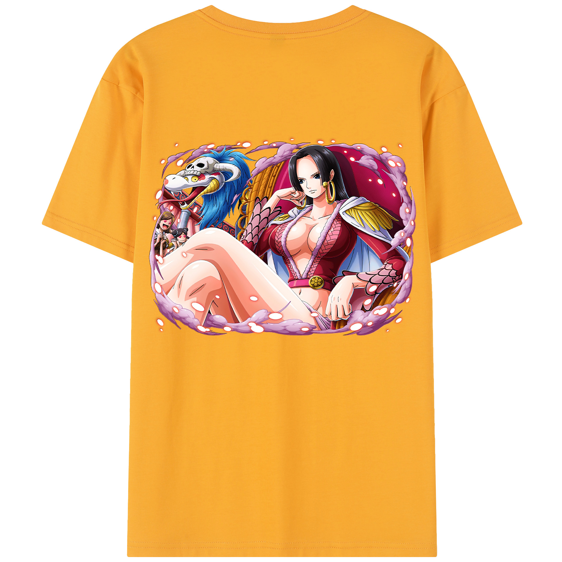 ワンピース ボア・ハンコック ONE PIECE Boa·Hancock 綿100％半袖Tシャツ（背面プリント）