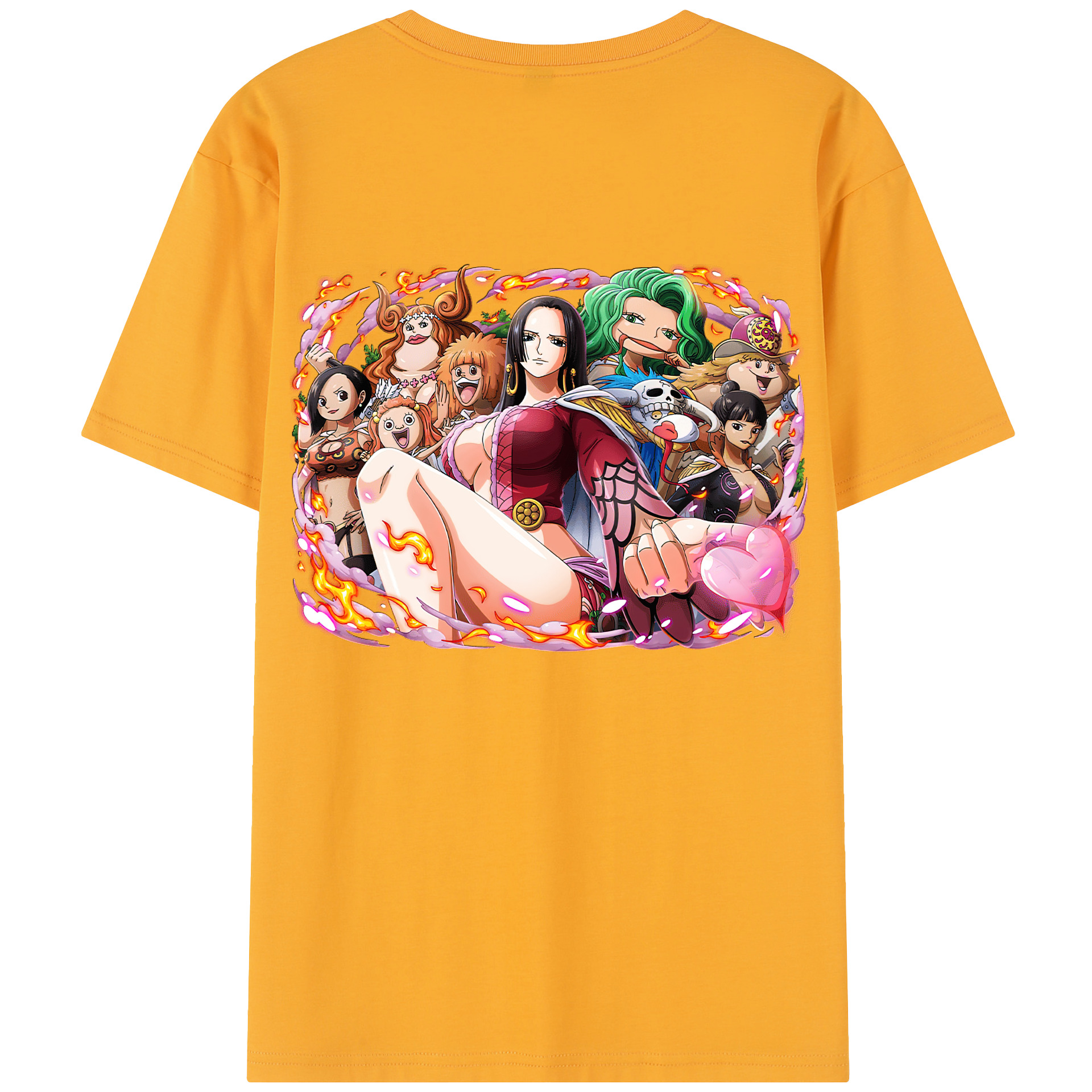 ワンピース ボア・ハンコック ONE PIECE Boa·Hancock 綿100％半袖Tシャツ（背面プリント）