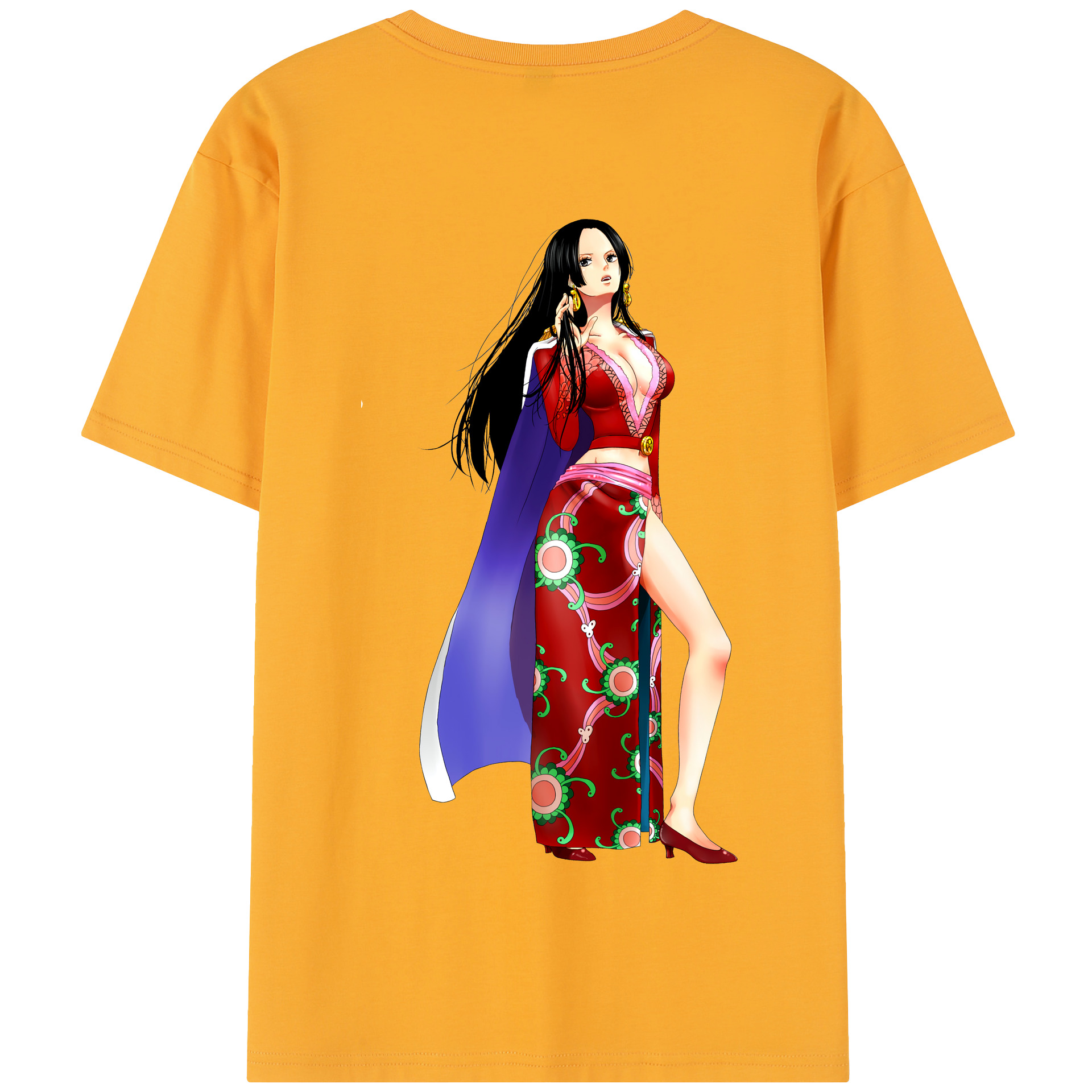 ワンピース ボア・ハンコック ONE PIECE Boa·Hancock 綿100％半袖Tシャツ（背面プリント）