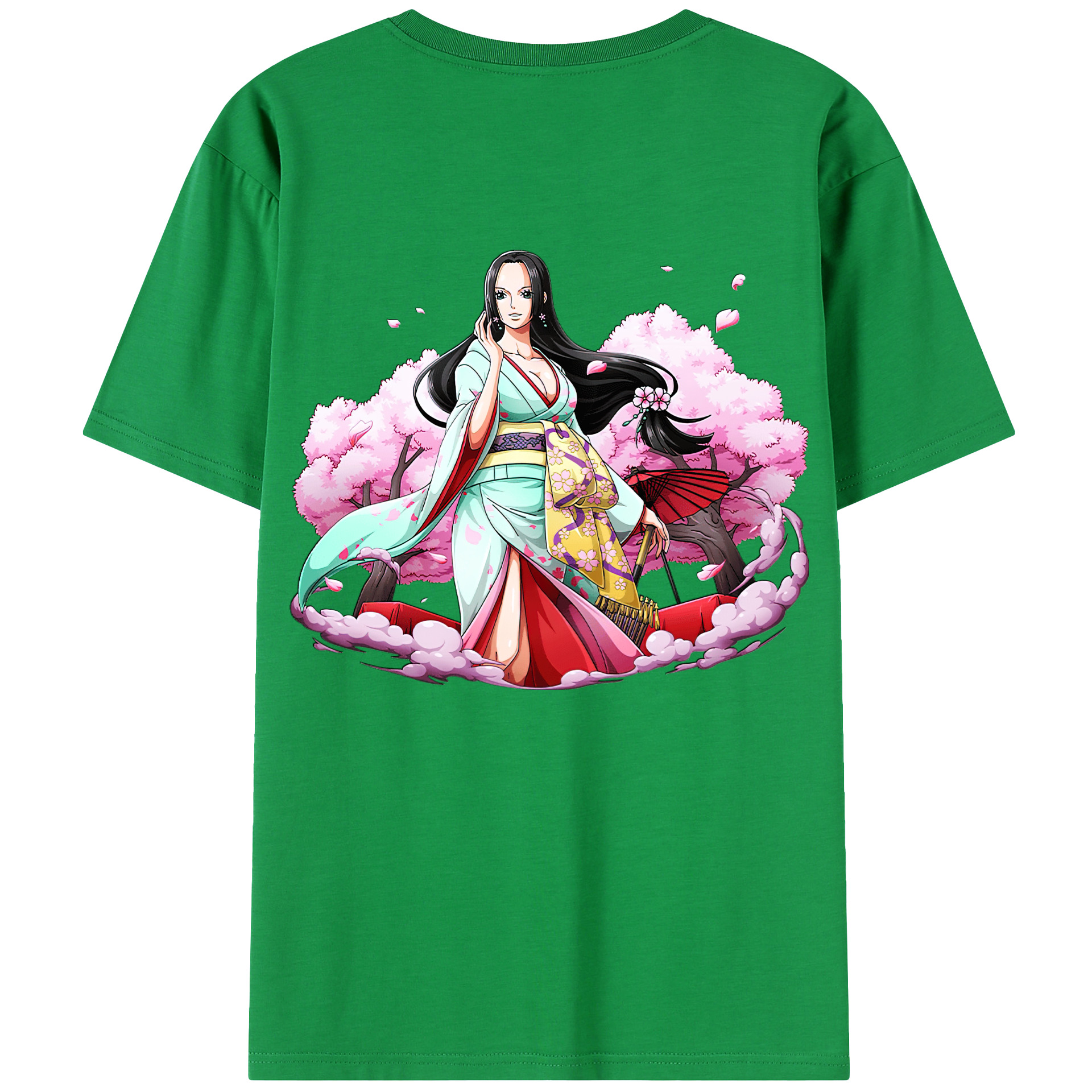 ワンピース ボア・ハンコック ONE PIECE Boa·Hancock 綿100％半袖Tシャツ（背面プリント）