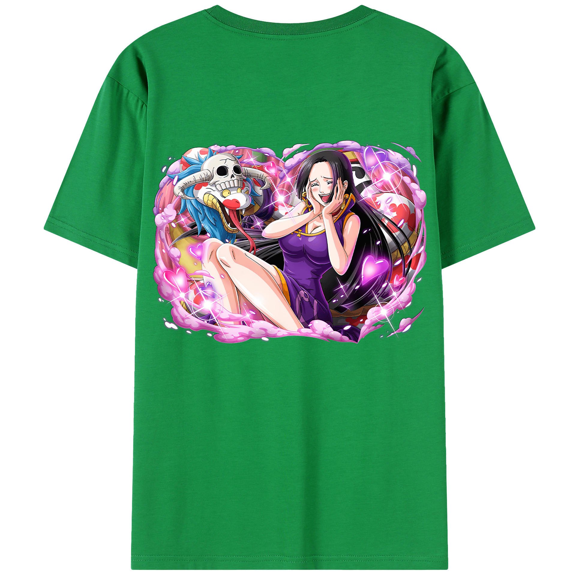 ワンピース ボア・ハンコック ONE PIECE Boa·Hancock 綿100％半袖Tシャツ（背面プリント）