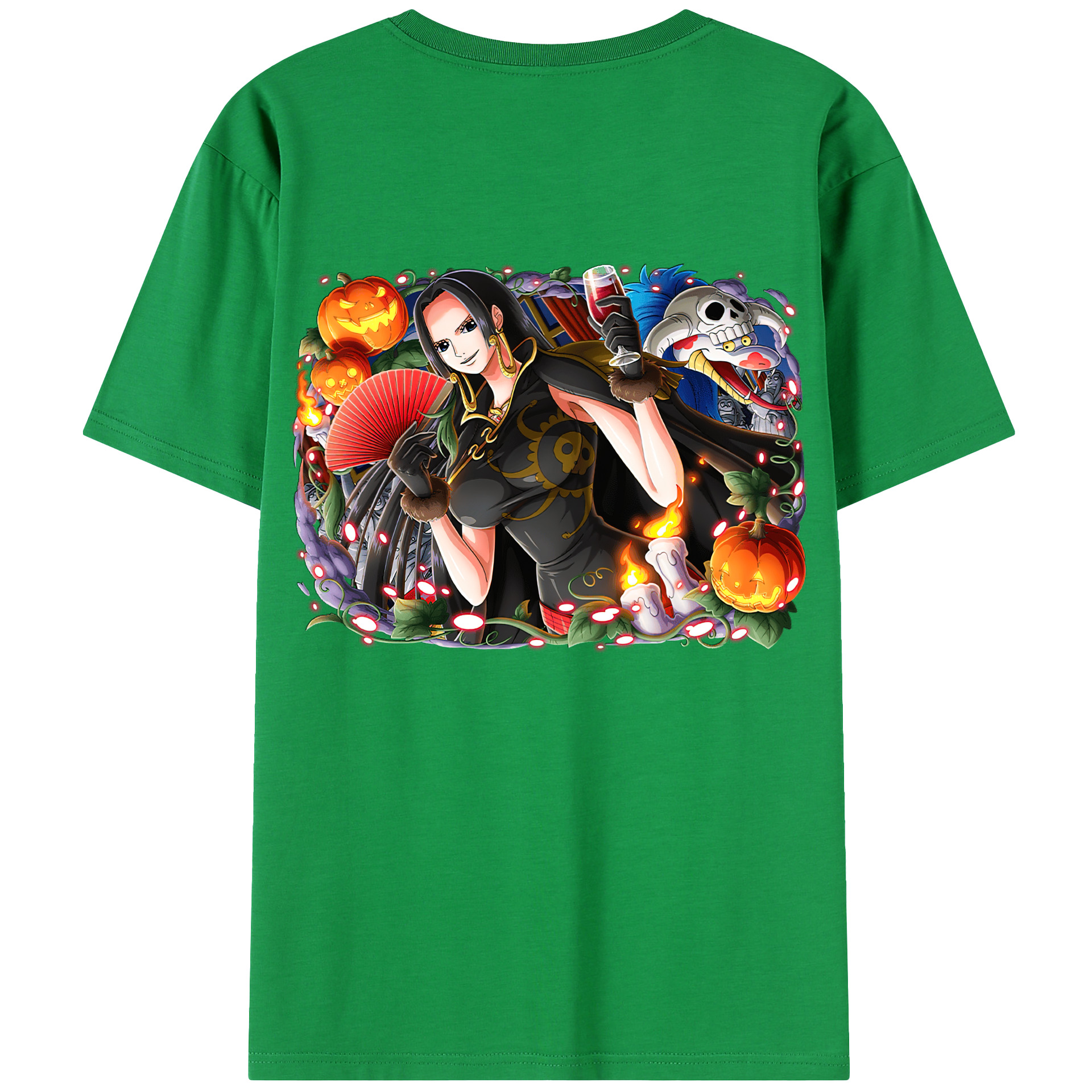 ワンピース ボア・ハンコック ONE PIECE Boa·Hancock 綿100％半袖Tシャツ（背面プリント）