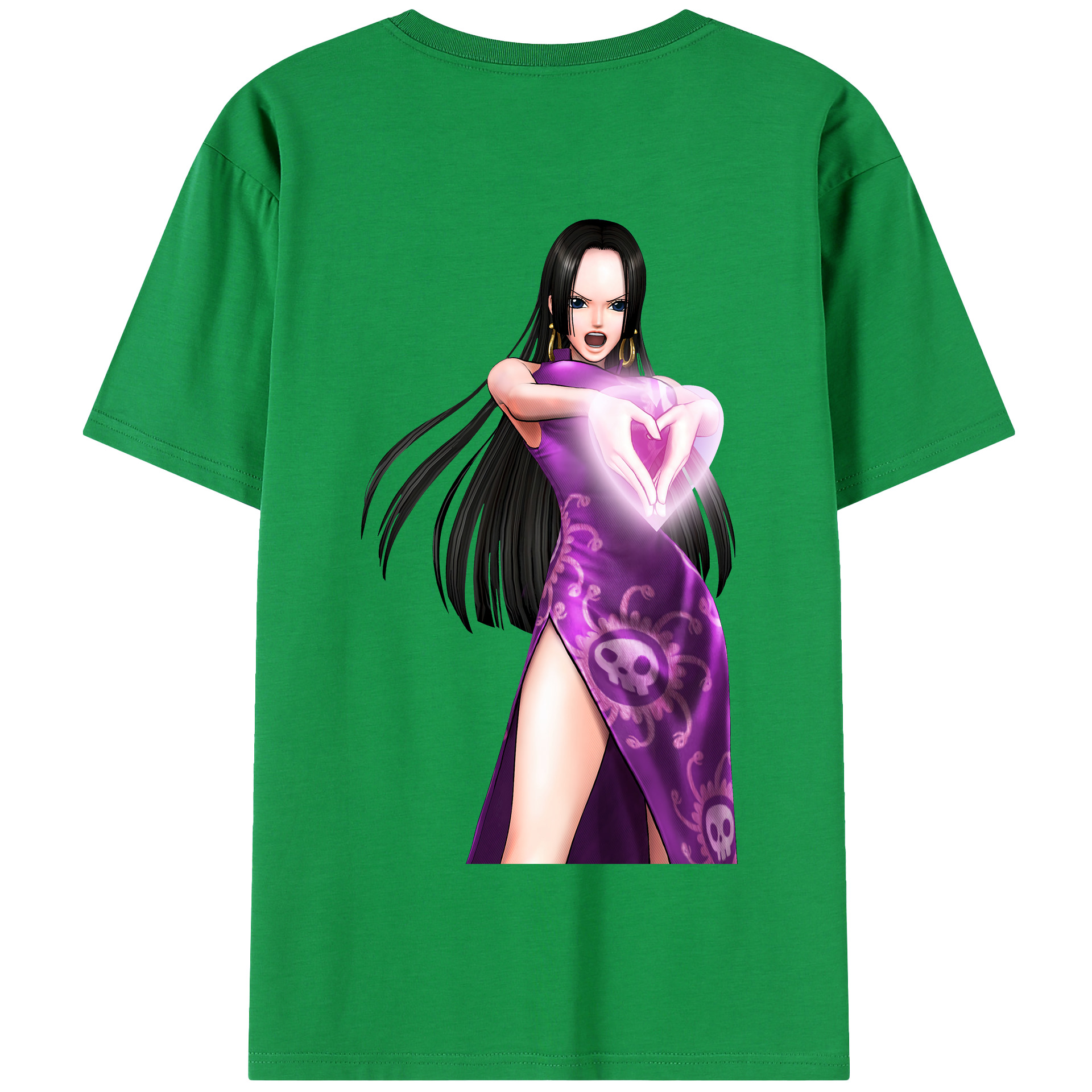 ワンピース ボア・ハンコック ONE PIECE Boa·Hancock 綿100％半袖Tシャツ（背面プリント）