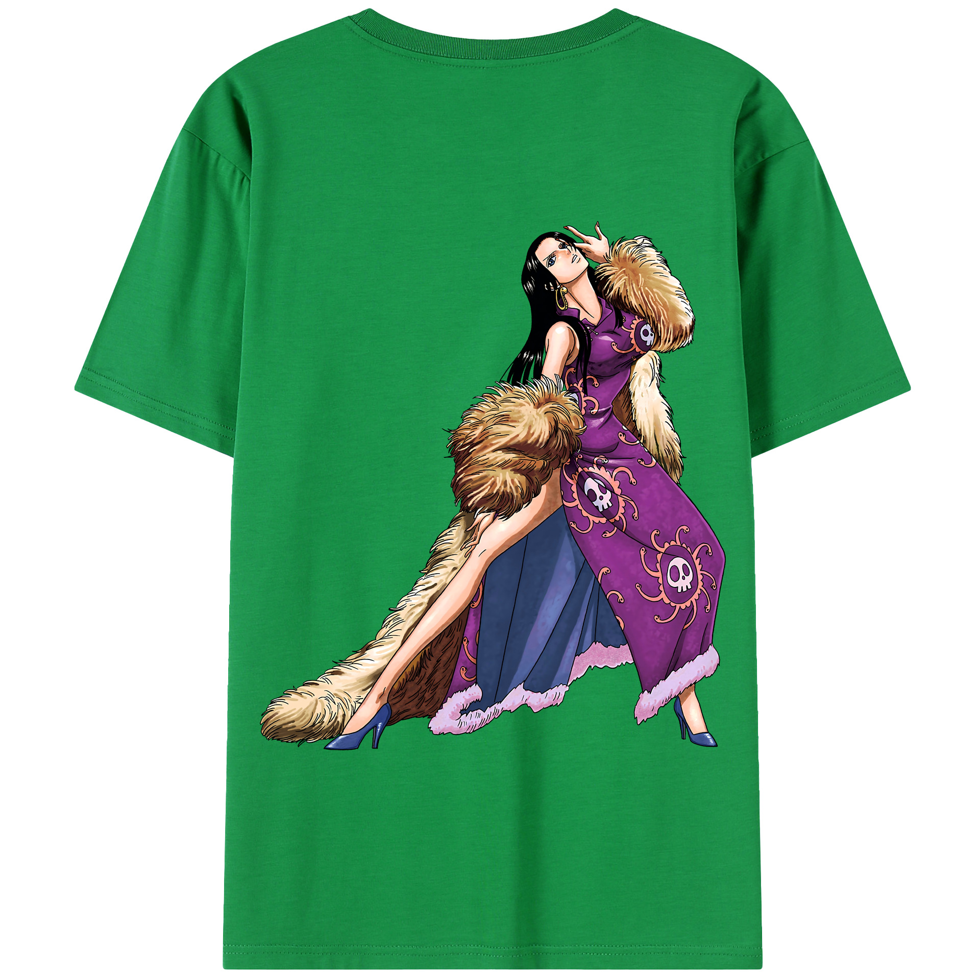 ワンピース ボア・ハンコック ONE PIECE Boa·Hancock 綿100％半袖Tシャツ（背面プリント）
