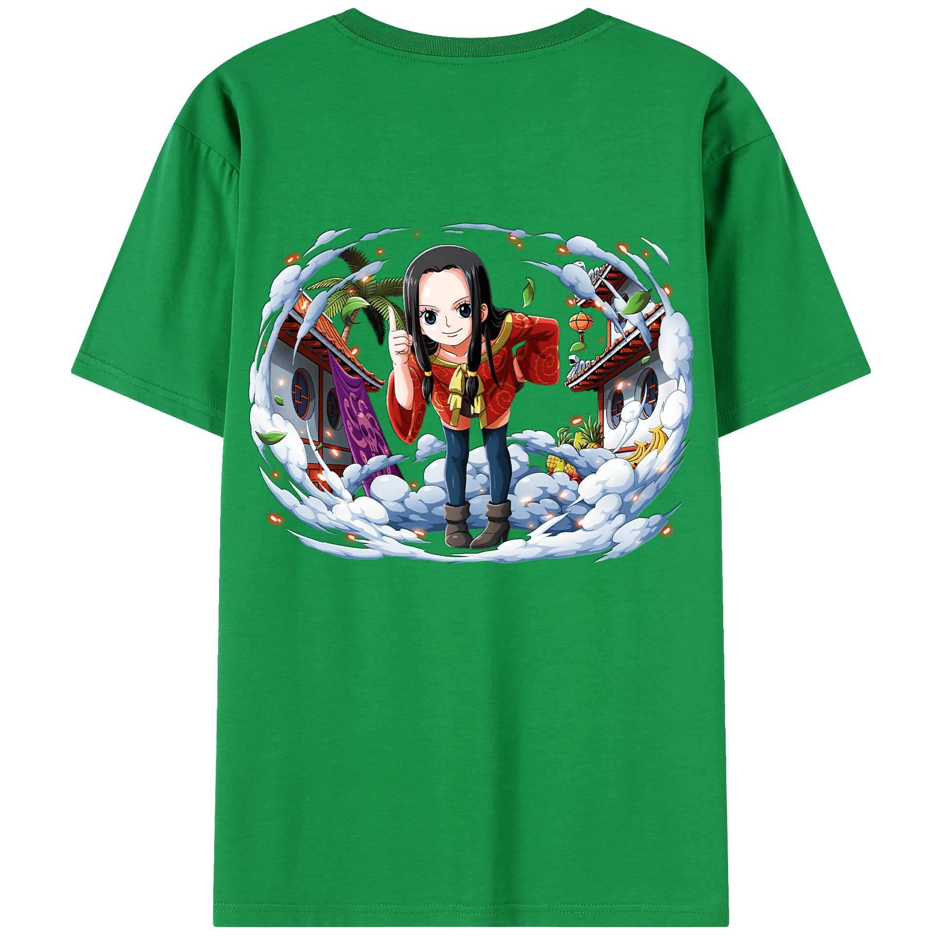 ワンピース ボア・ハンコック ONE PIECE Boa·Hancock 綿100％半袖Tシャツ（背面プリント）