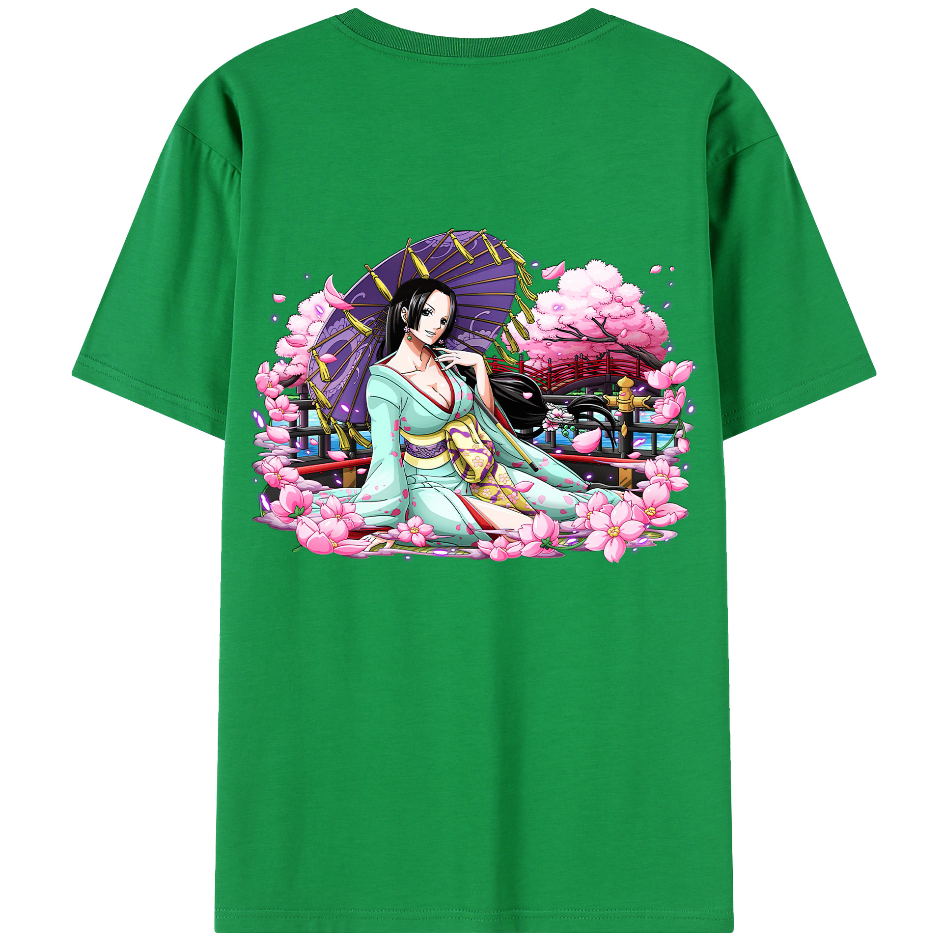 ワンピース ボア・ハンコック ONE PIECE Boa·Hancock 綿100％半袖Tシャツ（背面プリント）