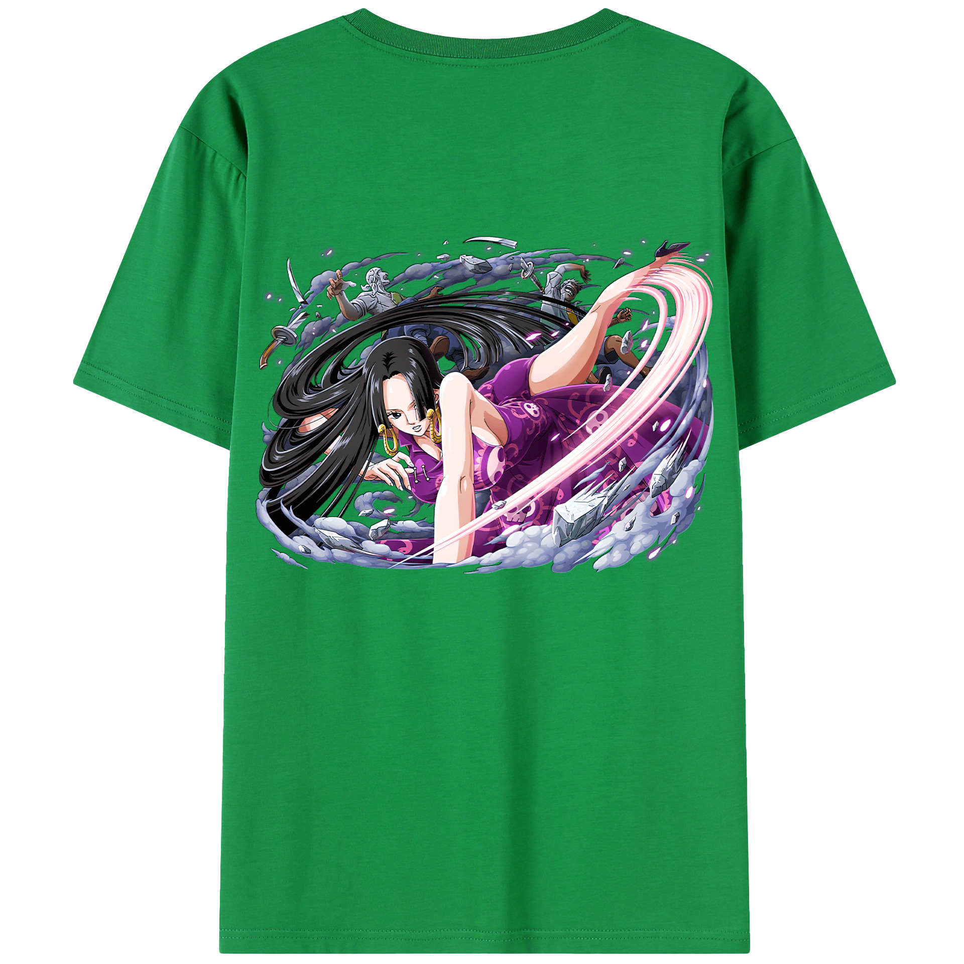 ワンピース ボア・ハンコック ONE PIECE Boa·Hancock 綿100％半袖Tシャツ（背面プリント）