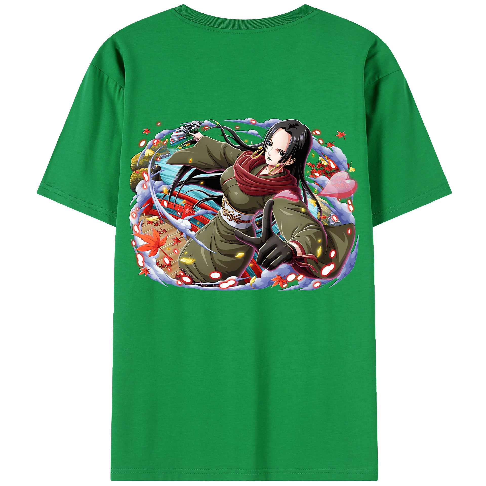 ワンピース ボア・ハンコック ONE PIECE Boa·Hancock 綿100％半袖Tシャツ（背面プリント）