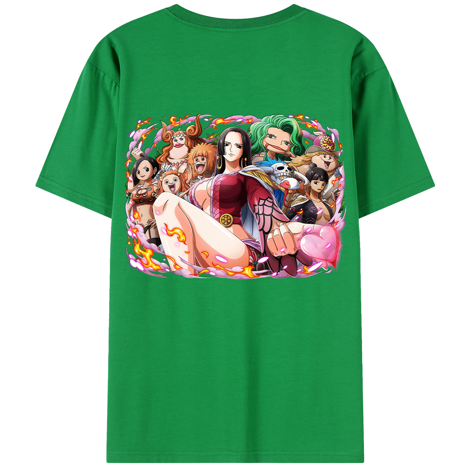 ワンピース ボア・ハンコック ONE PIECE Boa·Hancock 綿100％半袖Tシャツ（背面プリント）