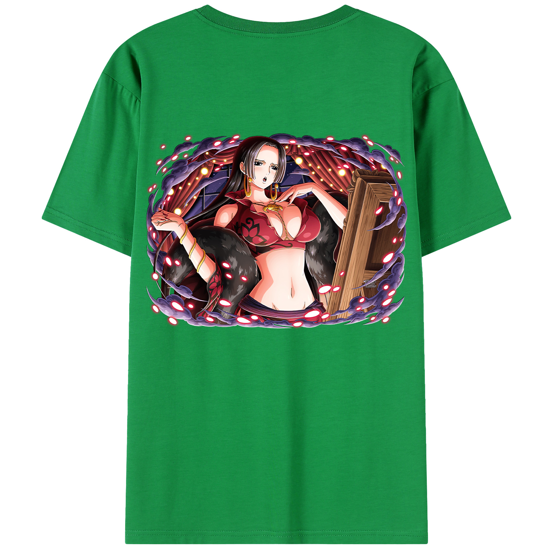 ワンピース ボア・ハンコック ONE PIECE Boa·Hancock 綿100％半袖Tシャツ（背面プリント）