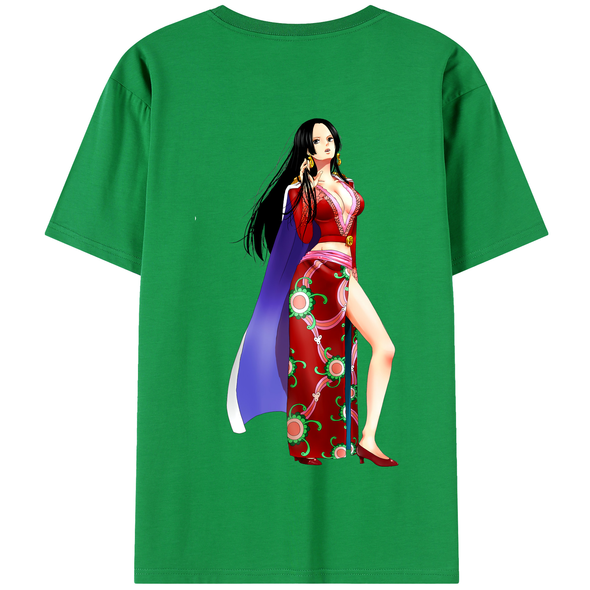 ワンピース ボア・ハンコック ONE PIECE Boa·Hancock 綿100％半袖Tシャツ（背面プリント）