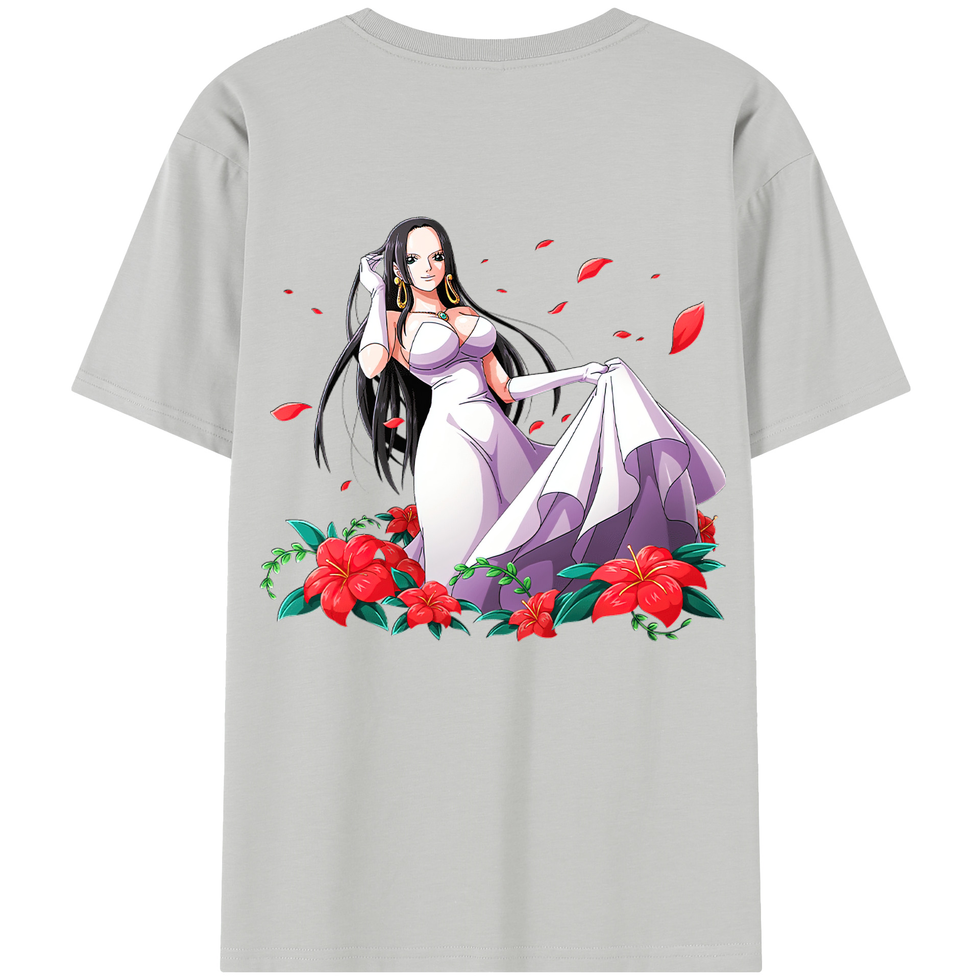 ワンピース ボア・ハンコック ONE PIECE Boa·Hancock 綿100％半袖Tシャツ（背面プリント）