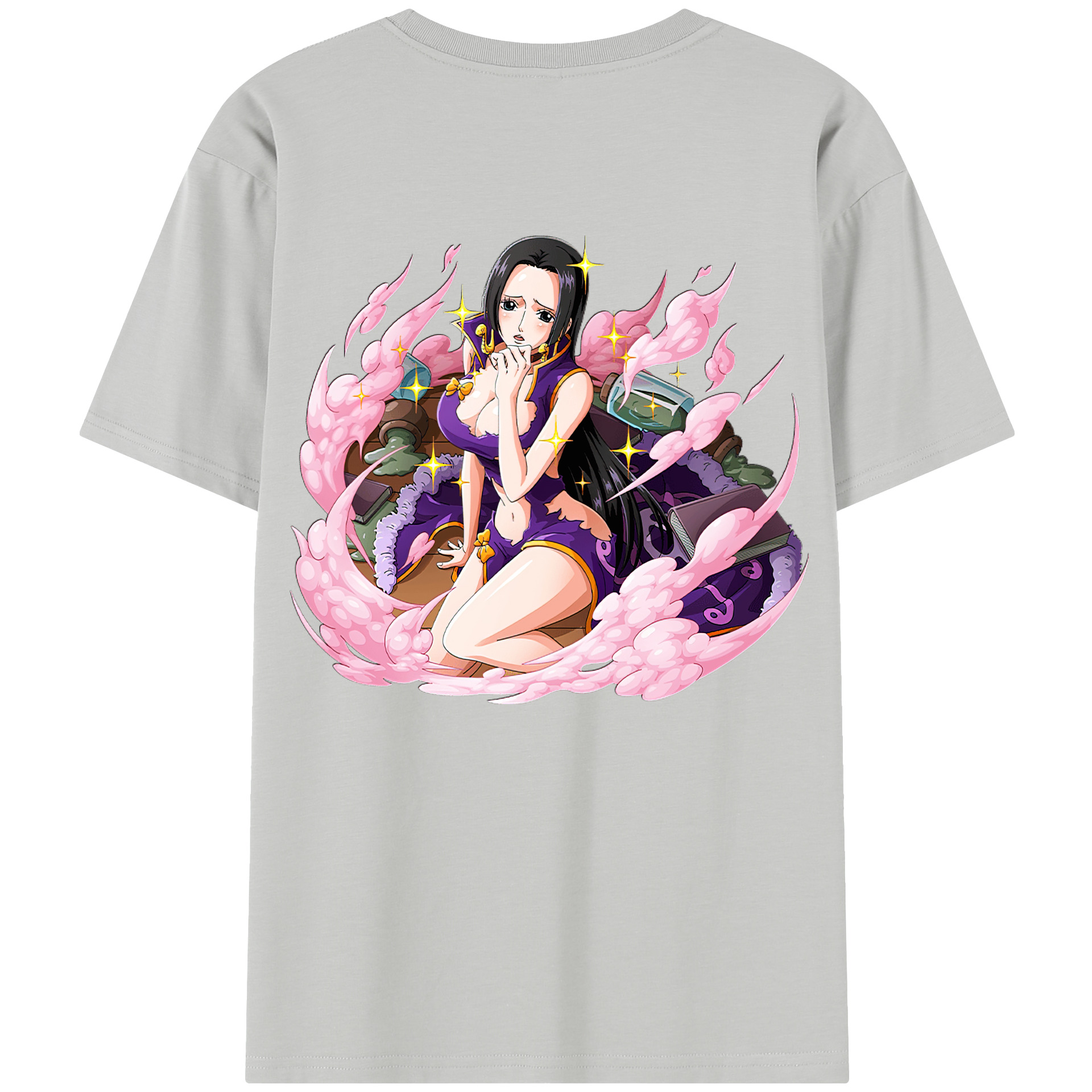 ワンピース ボア・ハンコック ONE PIECE Boa·Hancock 綿100％半袖Tシャツ（背面プリント）
