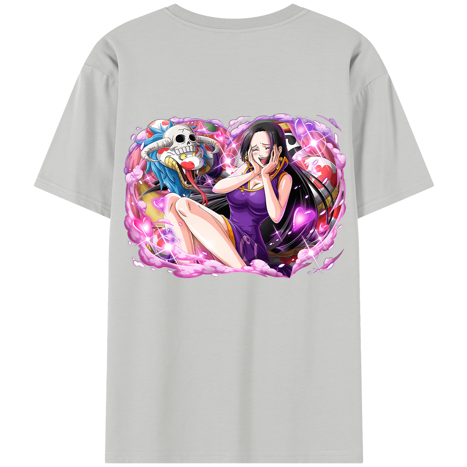 ワンピース ボア・ハンコック ONE PIECE Boa·Hancock 綿100％半袖Tシャツ（背面プリント）