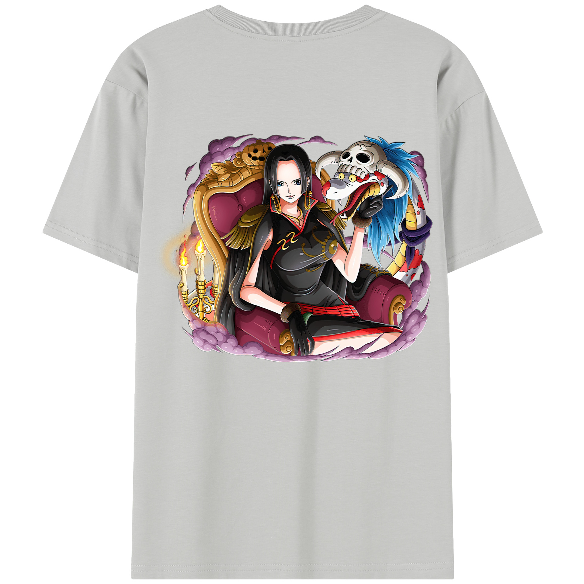 ワンピース ボア・ハンコック ONE PIECE Boa·Hancock 綿100％半袖Tシャツ（背面プリント）