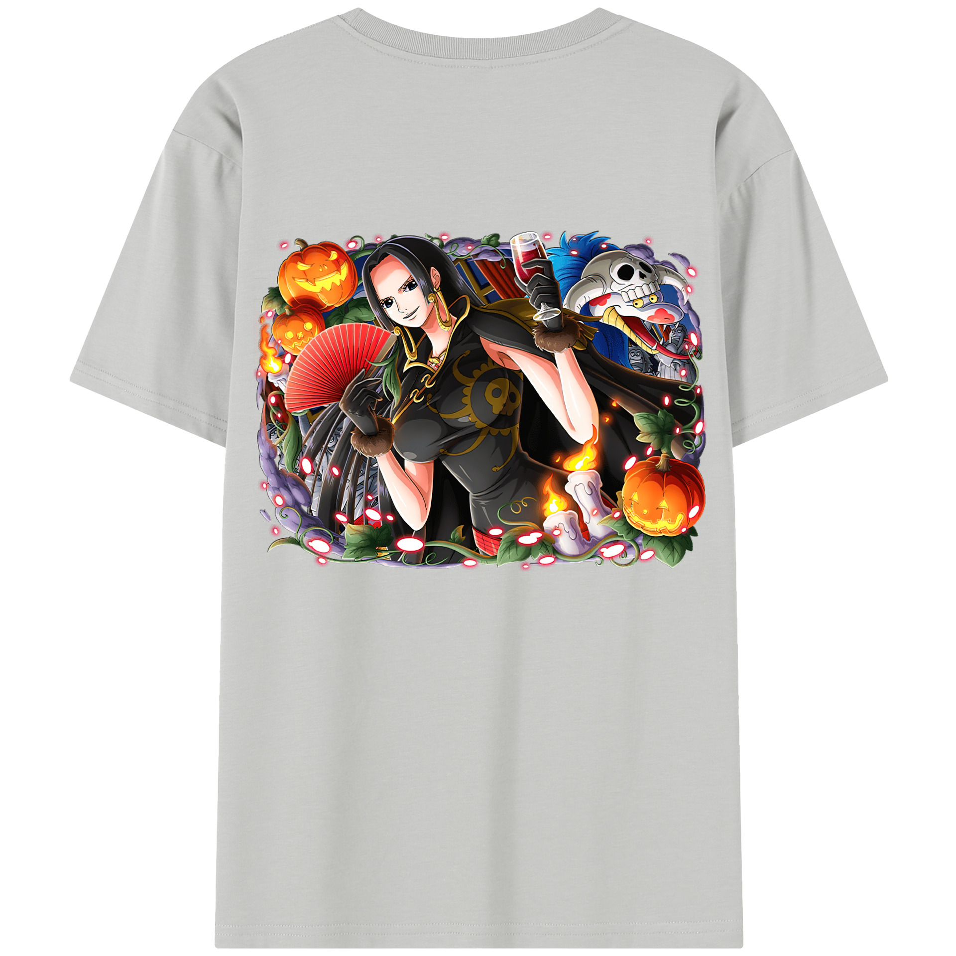 ワンピース ボア・ハンコック ONE PIECE Boa·Hancock 綿100％半袖Tシャツ（背面プリント）