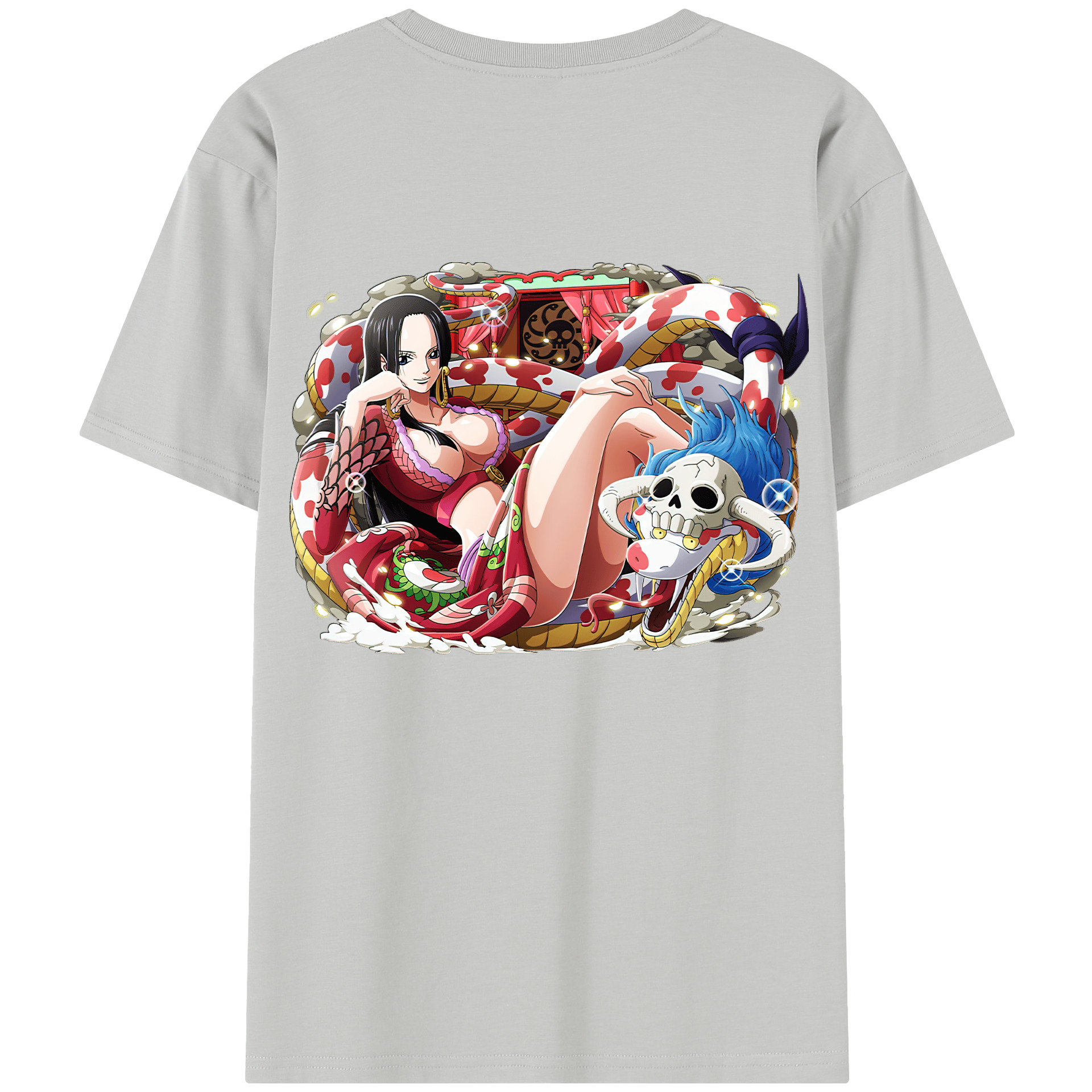 ワンピース ボア・ハンコック ONE PIECE Boa·Hancock 綿100％半袖Tシャツ（背面プリント）