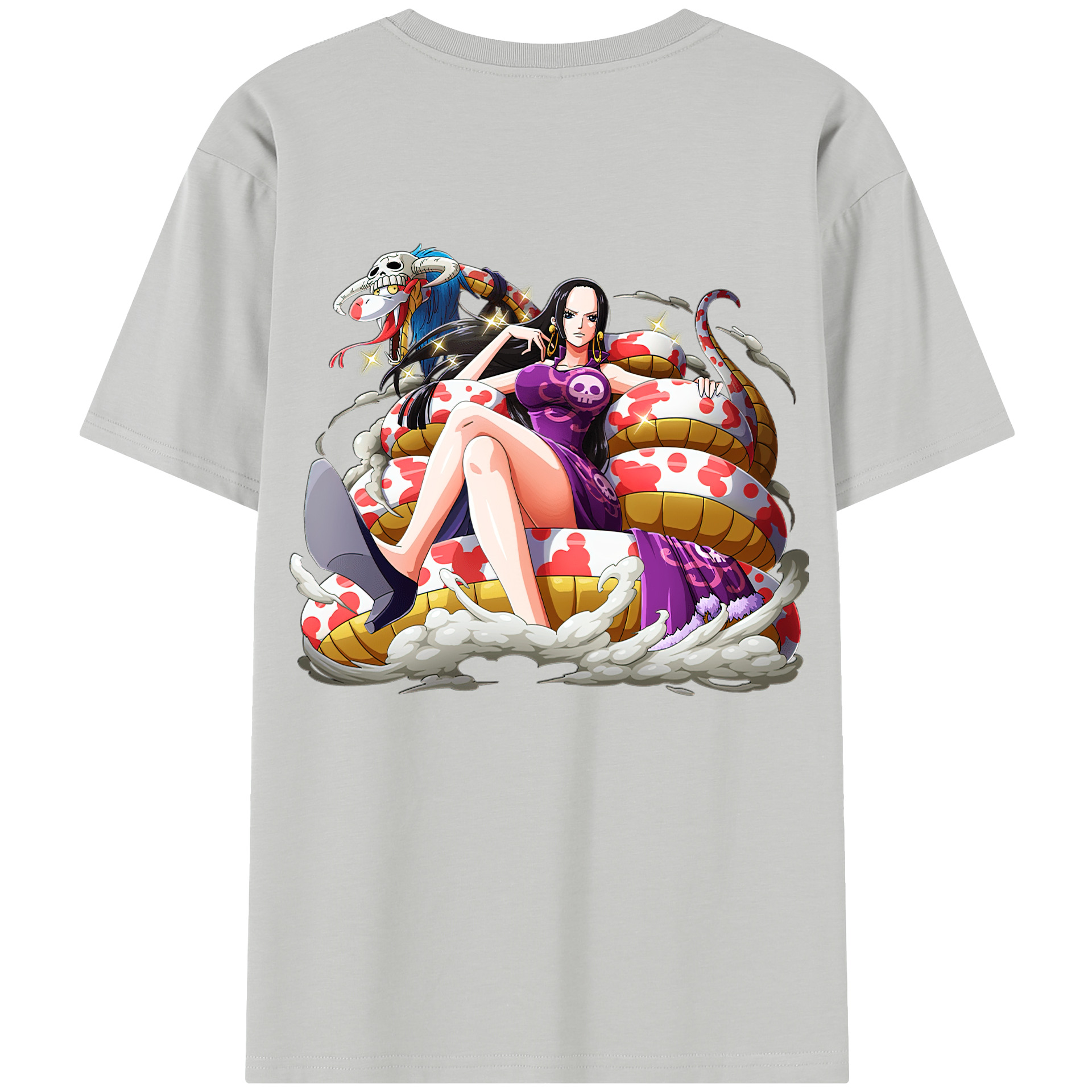 ワンピース ボア・ハンコック ONE PIECE Boa·Hancock 綿100％半袖Tシャツ（背面プリント）
