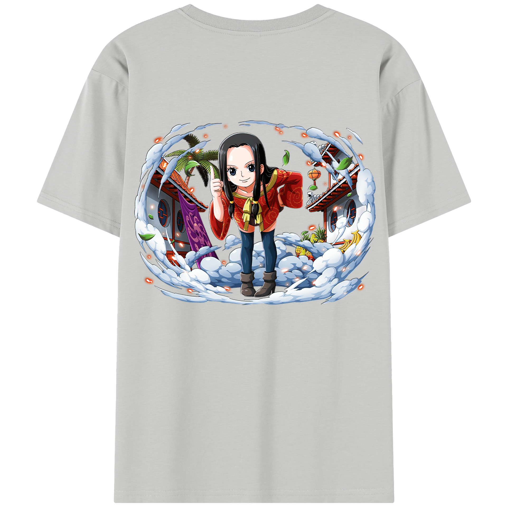 ワンピース ボア・ハンコック ONE PIECE Boa·Hancock 綿100％半袖Tシャツ（背面プリント）