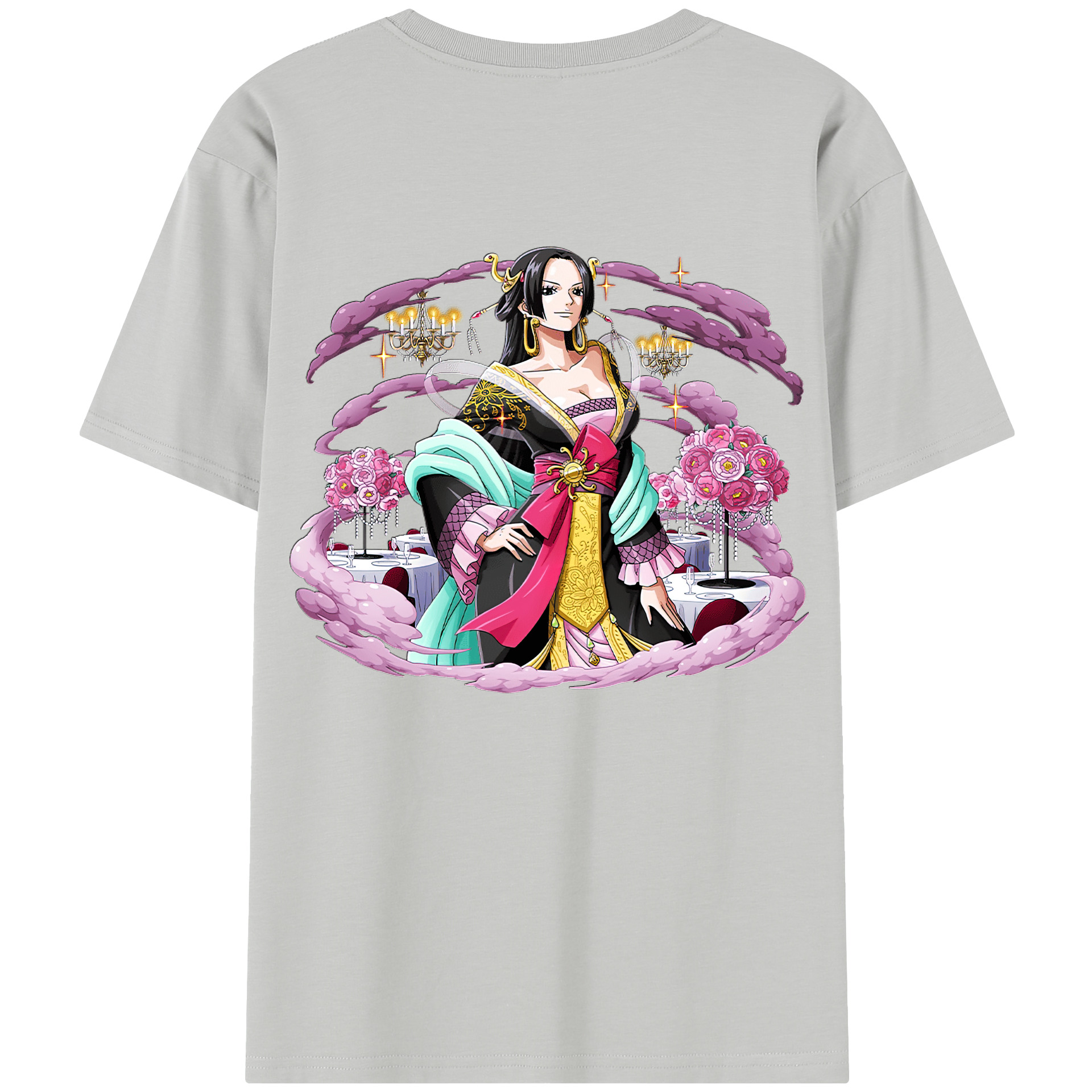 ワンピース ボア・ハンコック ONE PIECE Boa·Hancock 綿100％半袖Tシャツ（背面プリント）