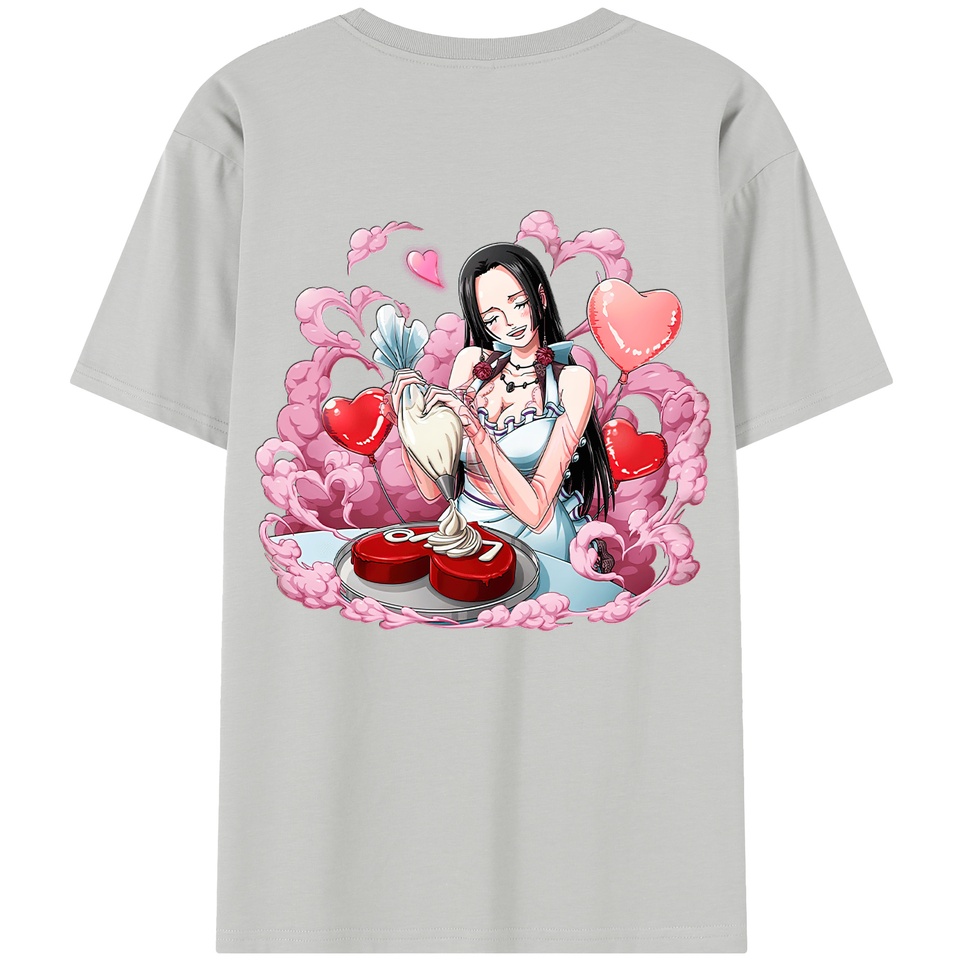 ワンピース ボア・ハンコック ONE PIECE Boa·Hancock 綿100％半袖Tシャツ（背面プリント）