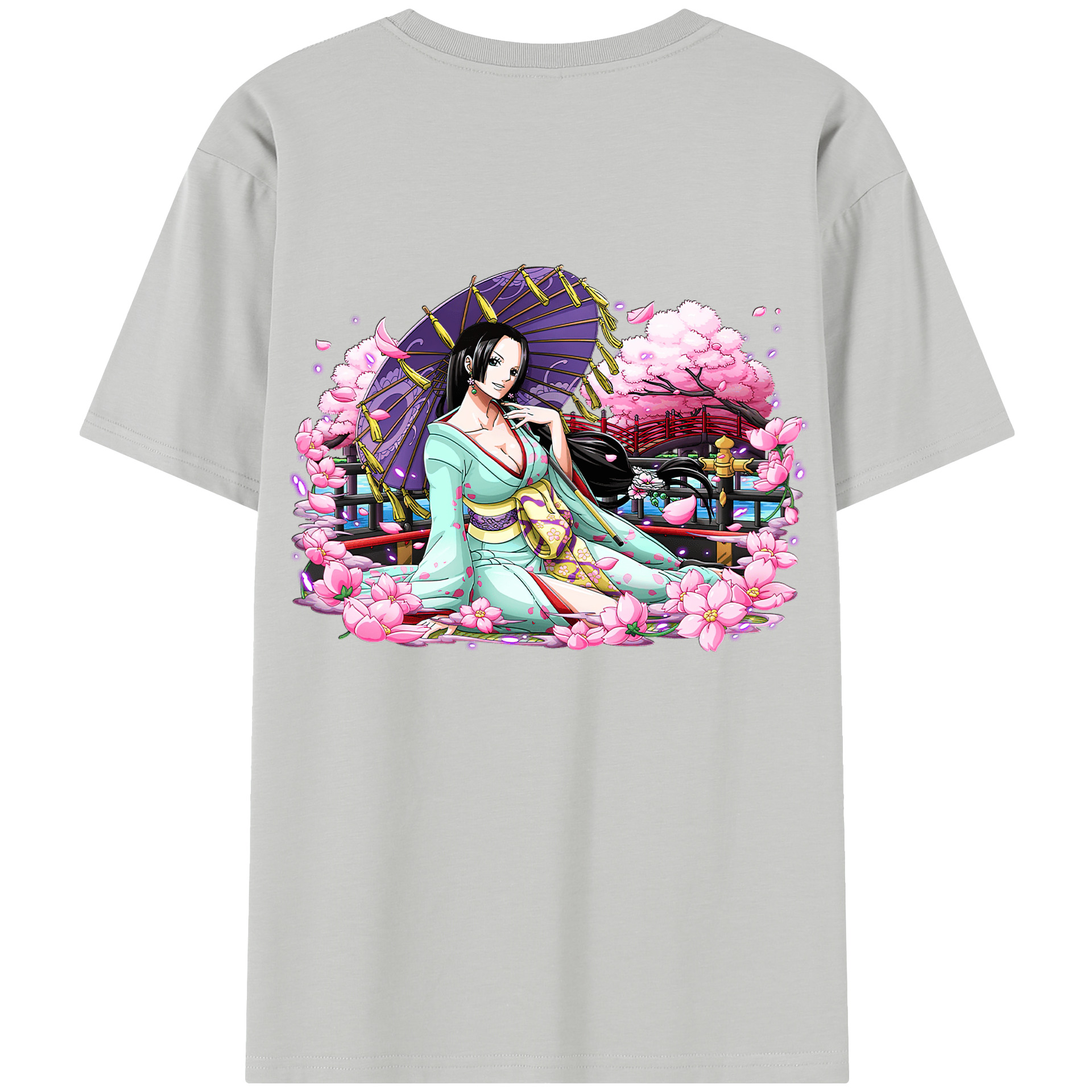 ワンピース ボア・ハンコック ONE PIECE Boa·Hancock 綿100％半袖Tシャツ（背面プリント）
