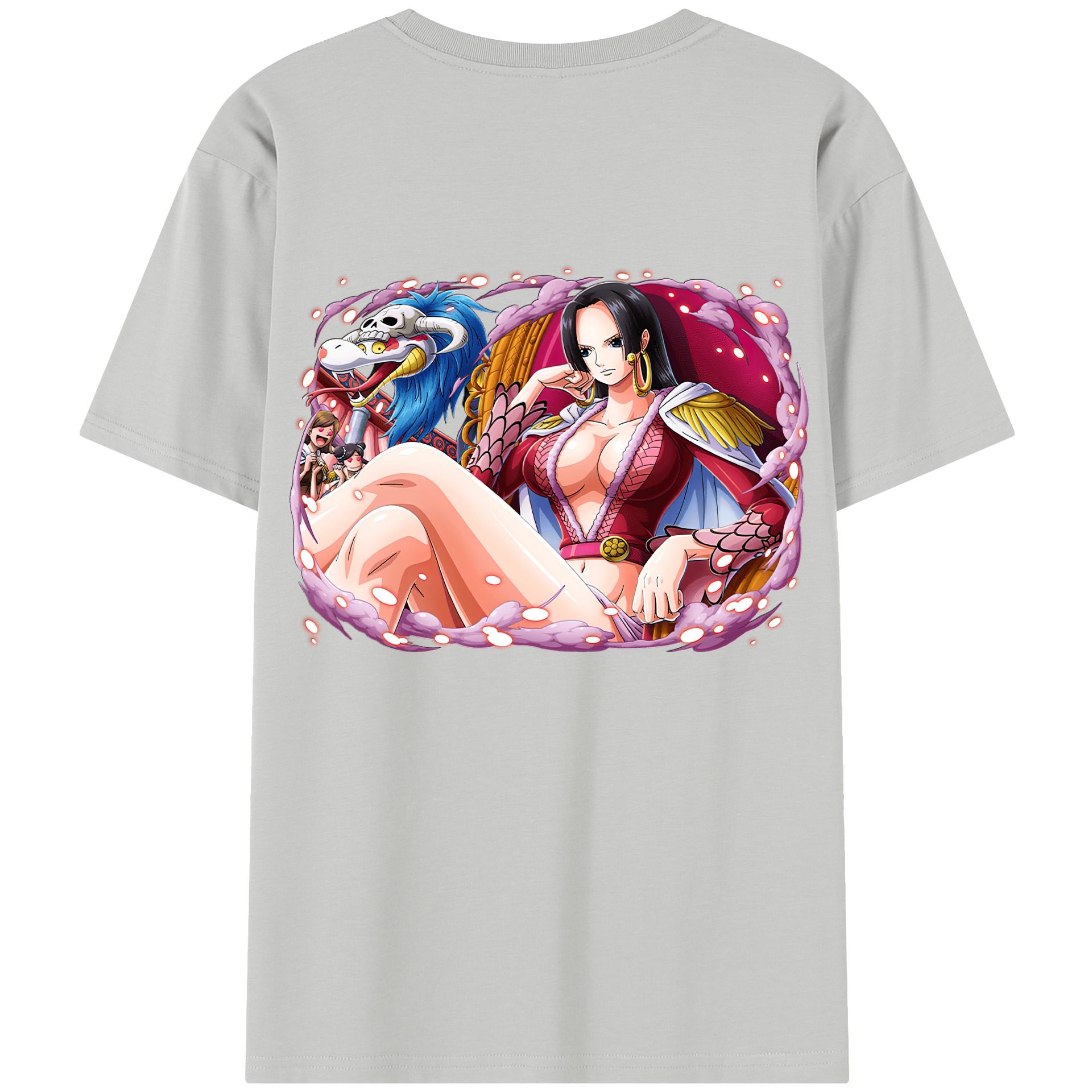 ワンピース ボア・ハンコック ONE PIECE Boa·Hancock 綿100％半袖Tシャツ（背面プリント）