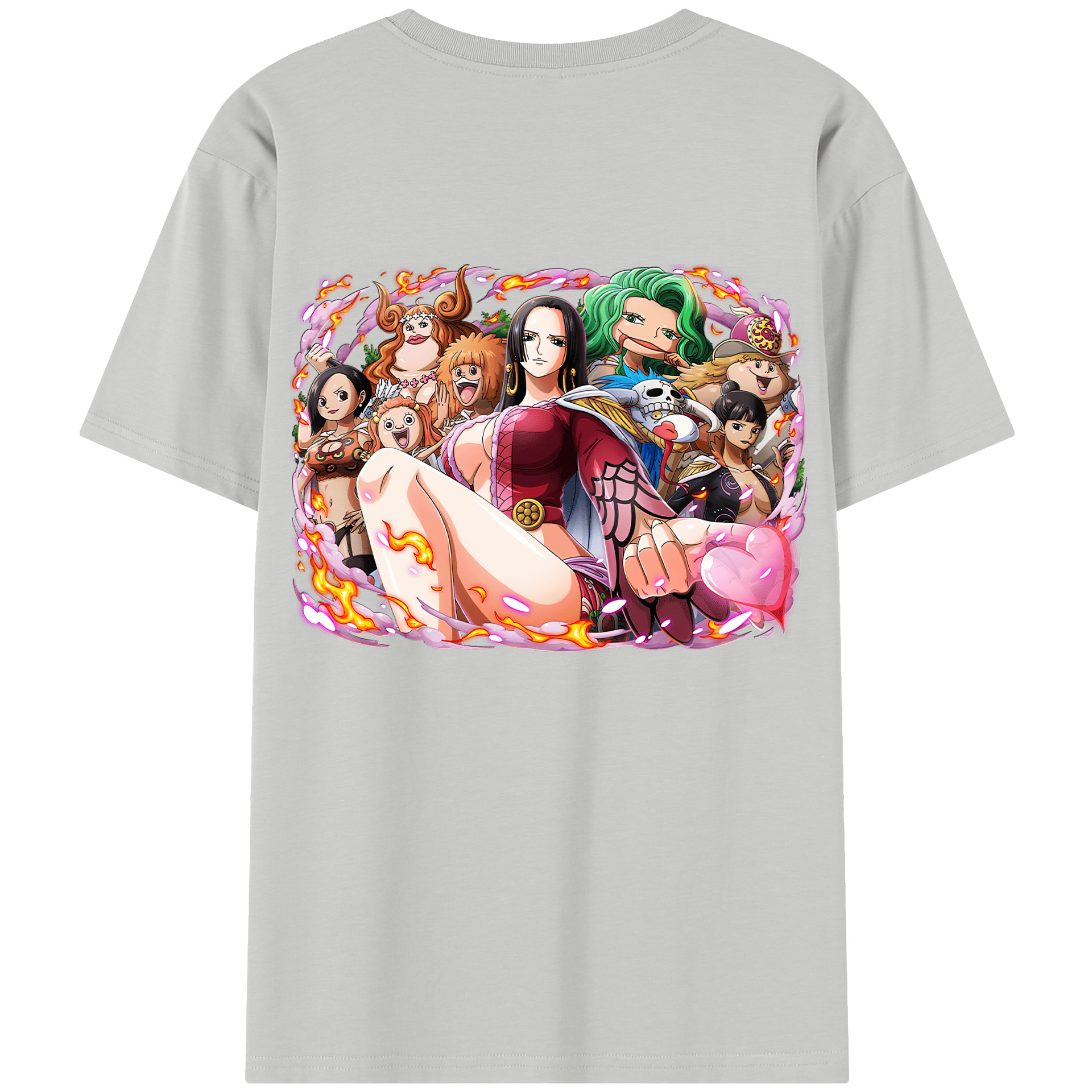 ワンピース ボア・ハンコック ONE PIECE Boa·Hancock 綿100％半袖Tシャツ（背面プリント）