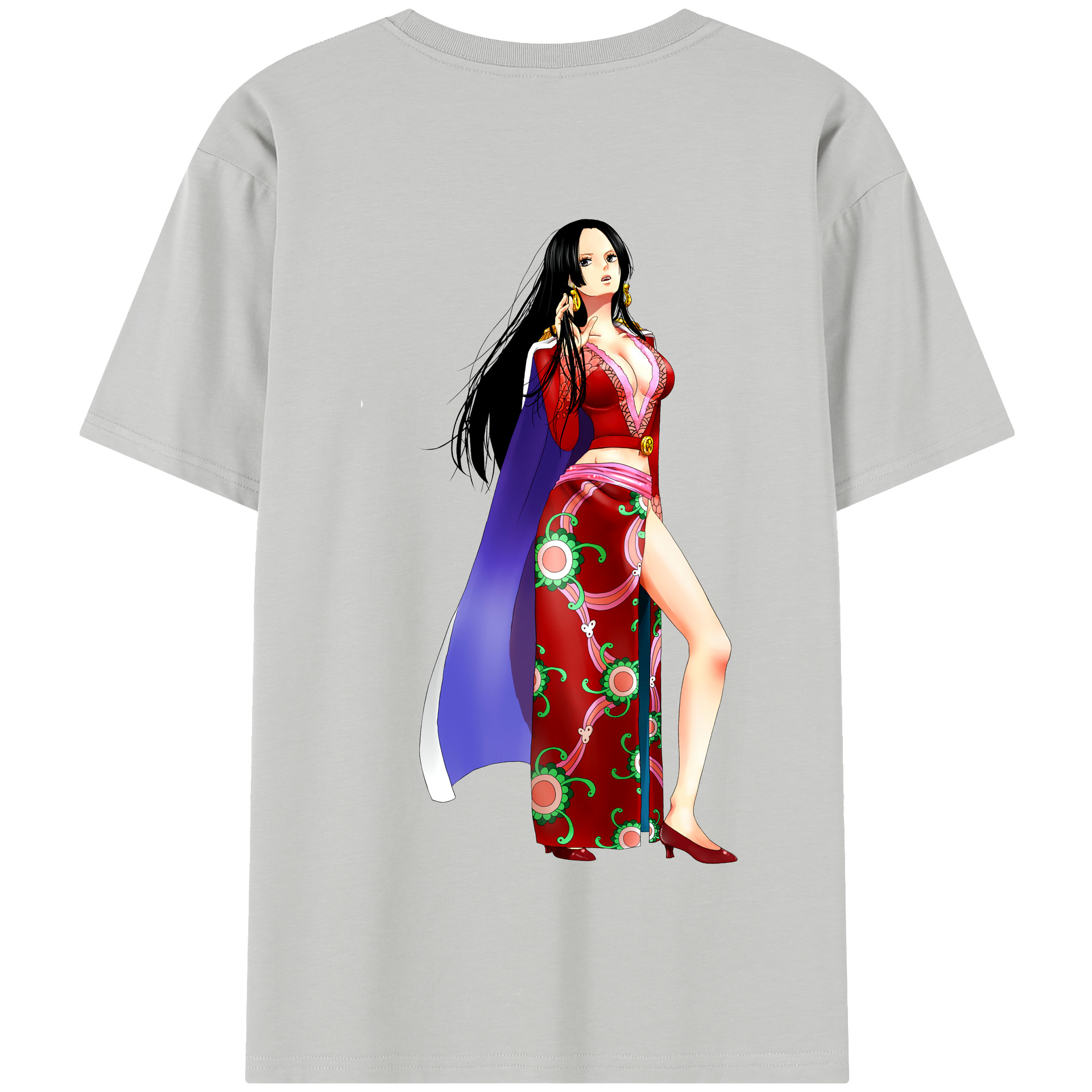 ワンピース ボア・ハンコック ONE PIECE Boa·Hancock 綿100％半袖Tシャツ（背面プリント）