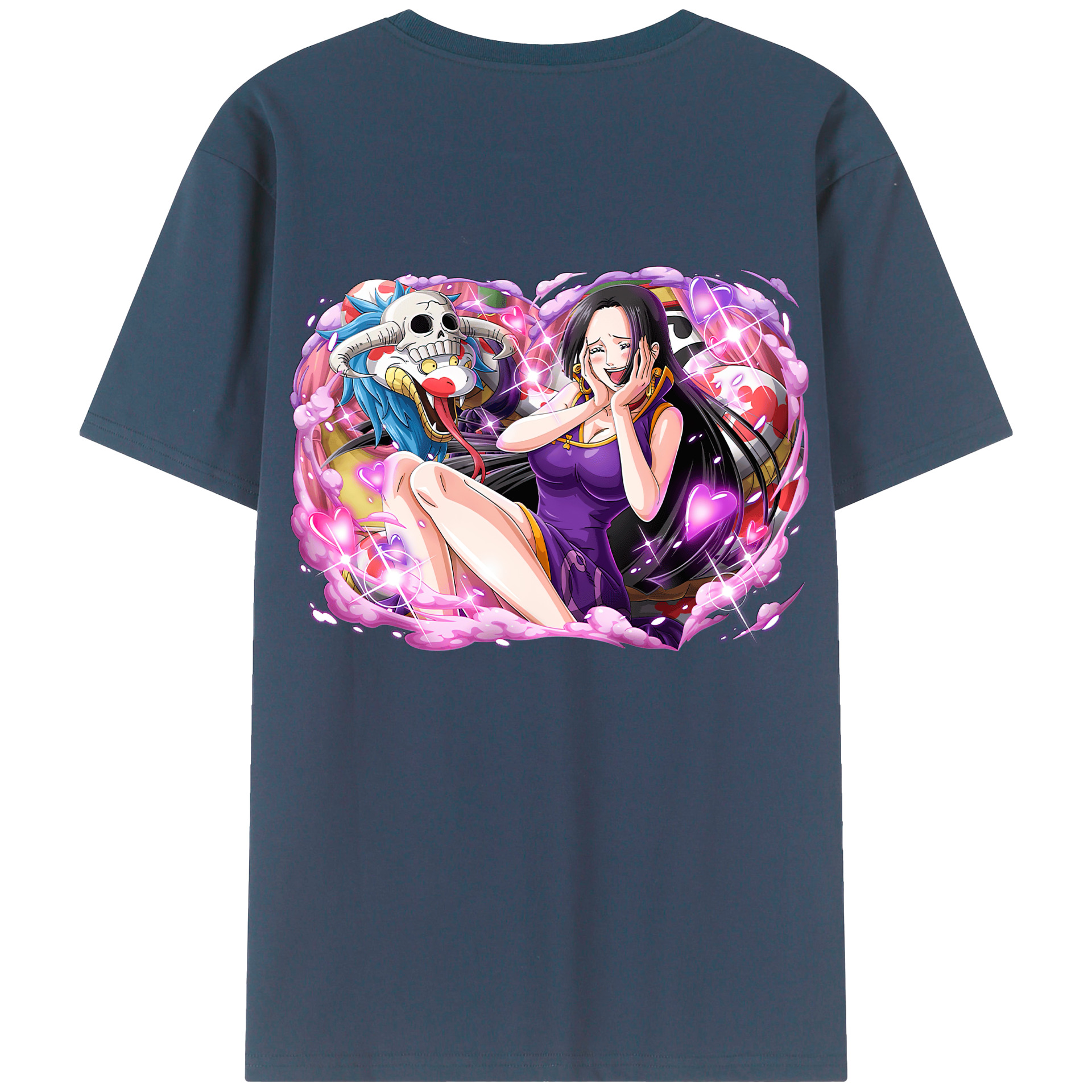 ワンピース ボア・ハンコック ONE PIECE Boa·Hancock 綿100％半袖Tシャツ（背面プリント）