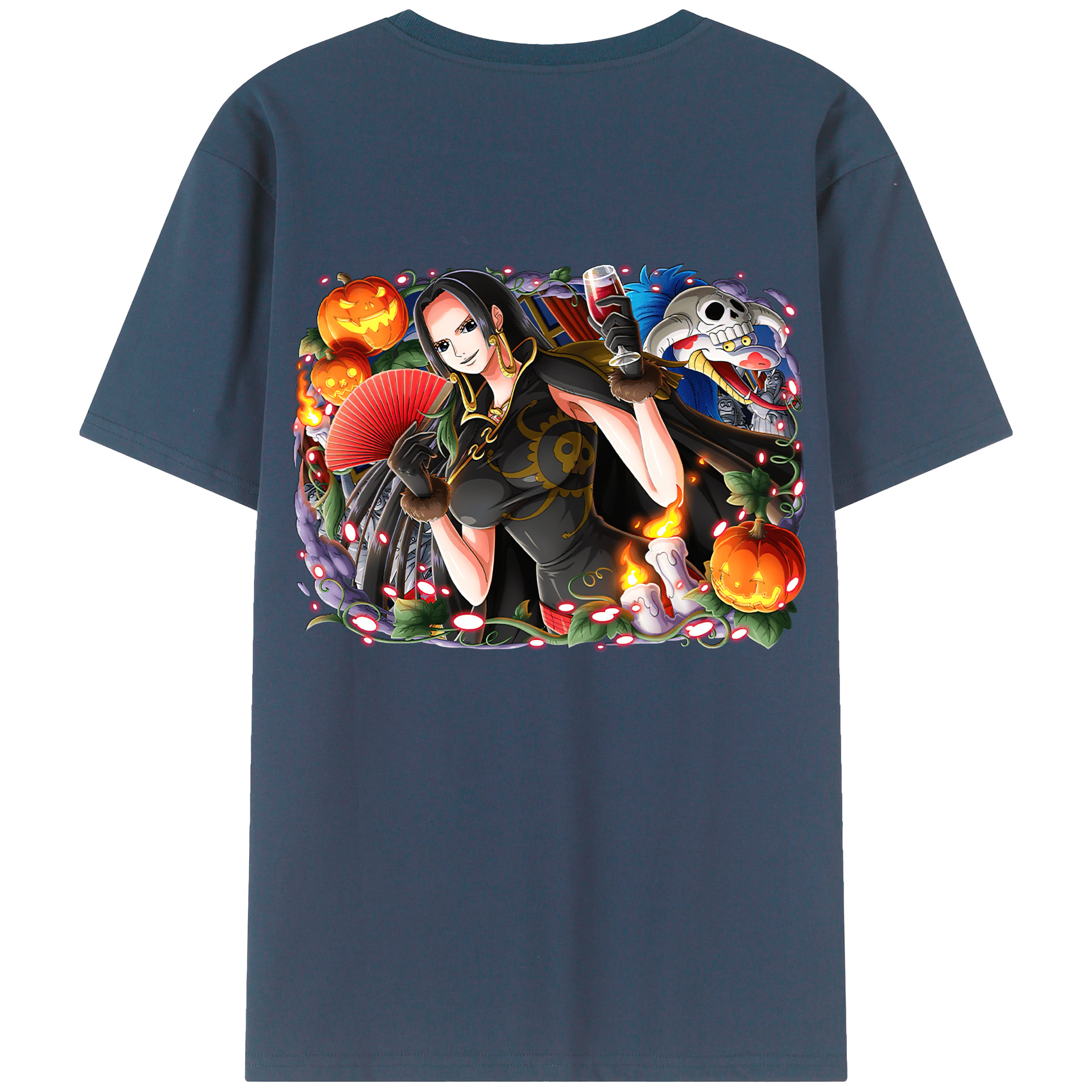 ワンピース ボア・ハンコック ONE PIECE Boa·Hancock 綿100％半袖Tシャツ（背面プリント）