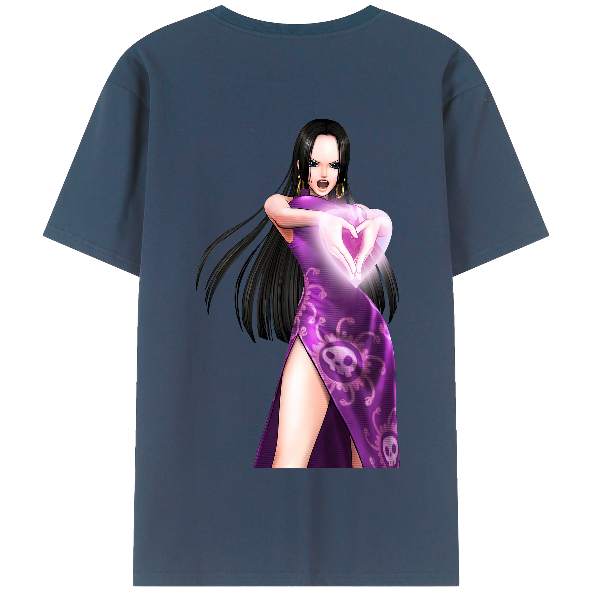 ワンピース ボア・ハンコック ONE PIECE Boa·Hancock 綿100％半袖Tシャツ（背面プリント）