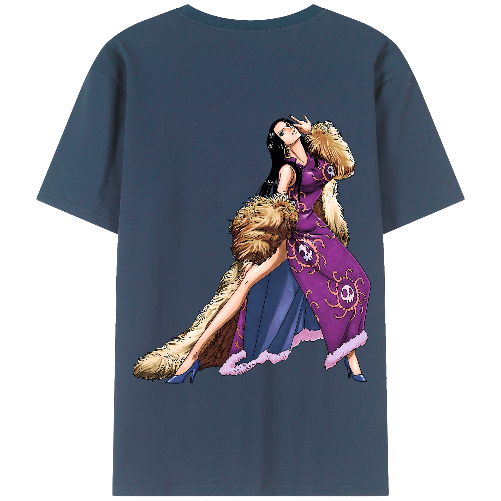 ワンピース ボア・ハンコック ONE PIECE Boa·Hancock 綿100％半袖Tシャツ（背面プリント）