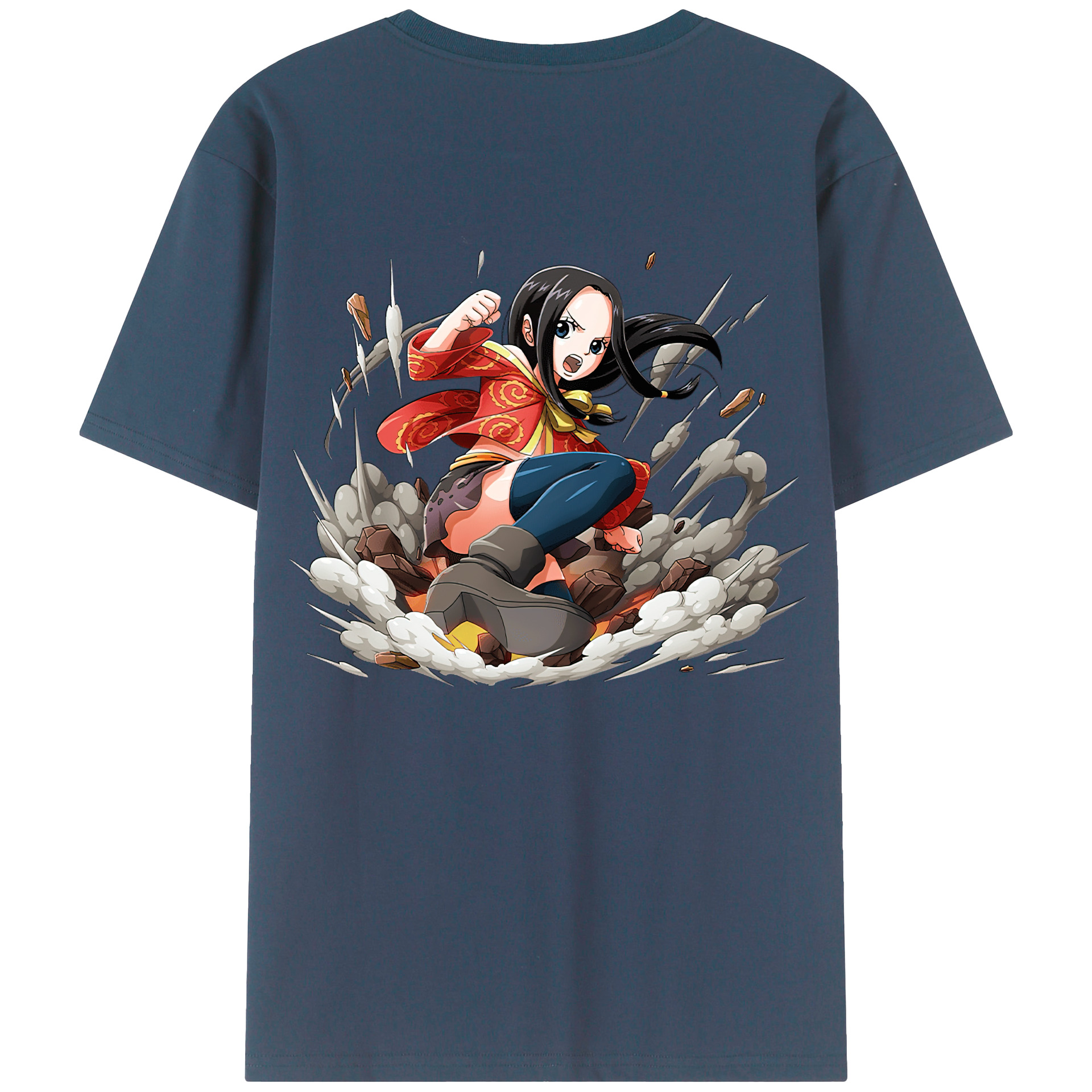 ワンピース ボア・ハンコック ONE PIECE Boa·Hancock 綿100％半袖Tシャツ（背面プリント）