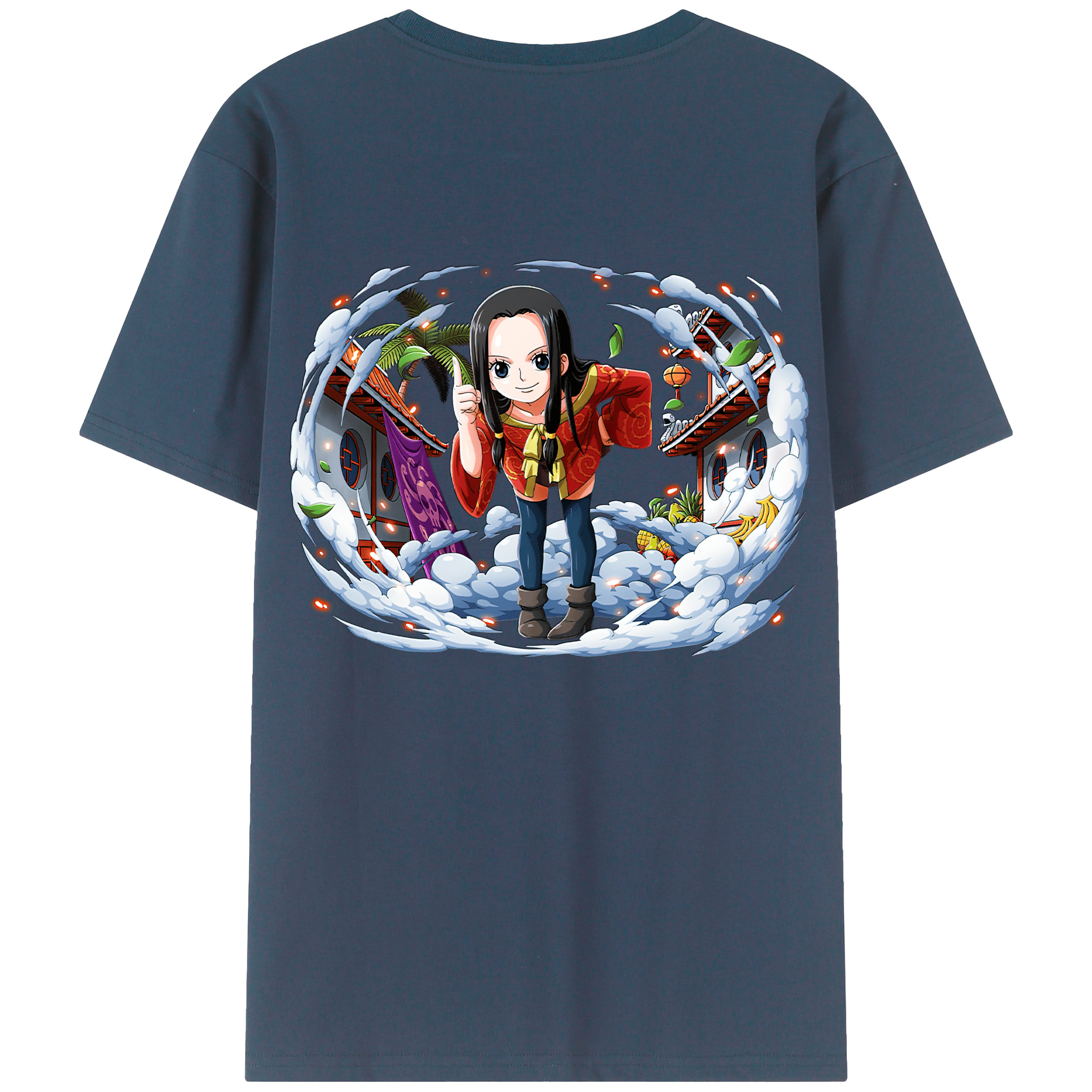 ワンピース ボア・ハンコック ONE PIECE Boa·Hancock 綿100％半袖Tシャツ（背面プリント）