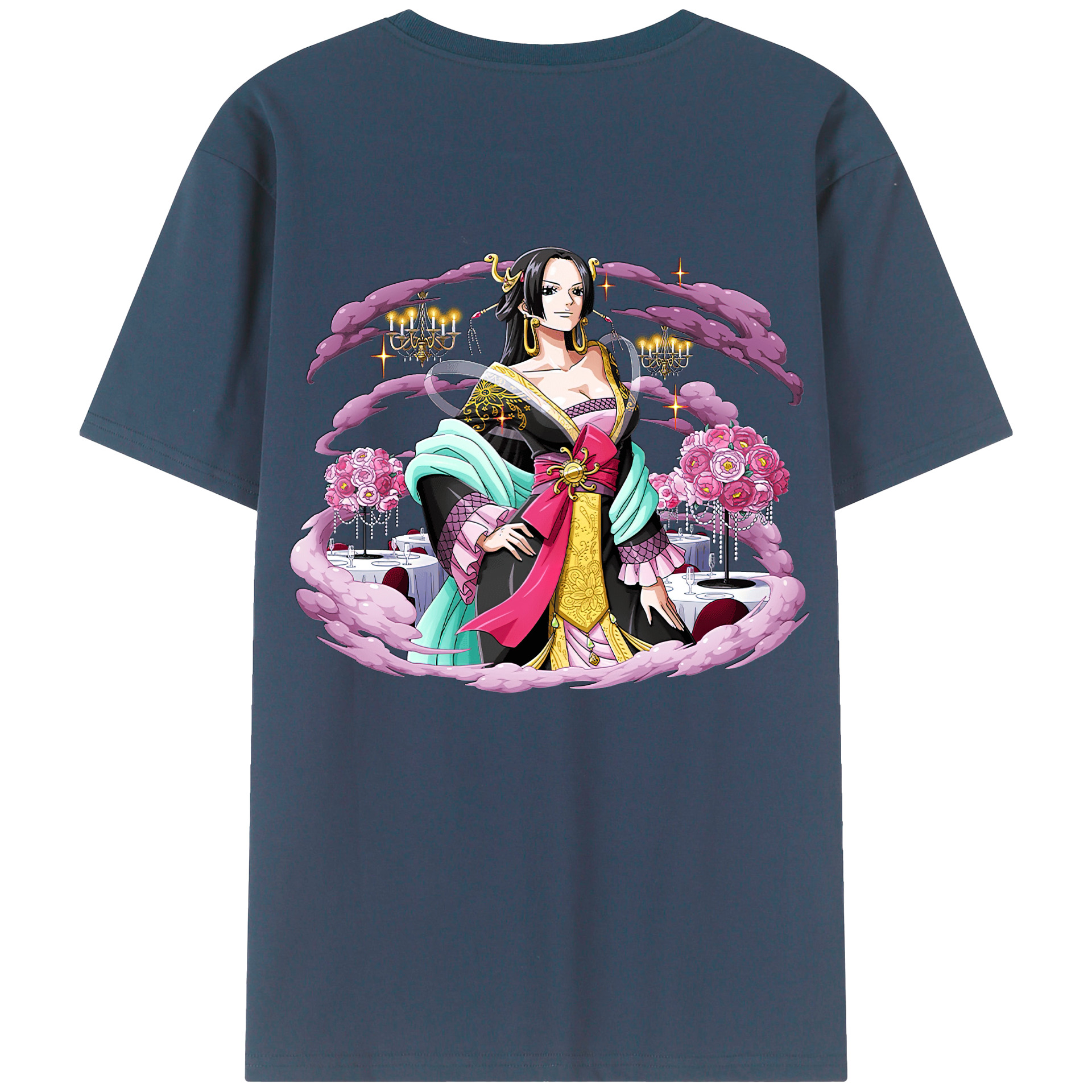ワンピース ボア・ハンコック ONE PIECE Boa·Hancock 綿100％半袖Tシャツ（背面プリント）