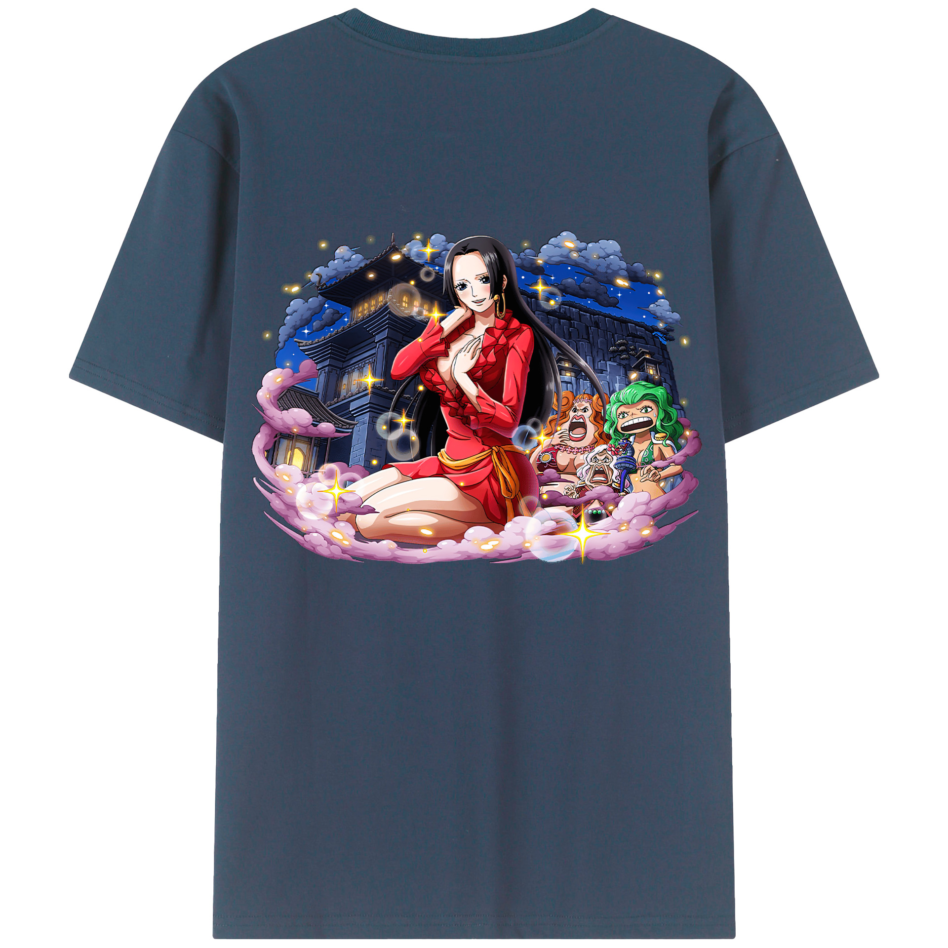 ワンピース ボア・ハンコック ONE PIECE Boa·Hancock 綿100％半袖Tシャツ（背面プリント）